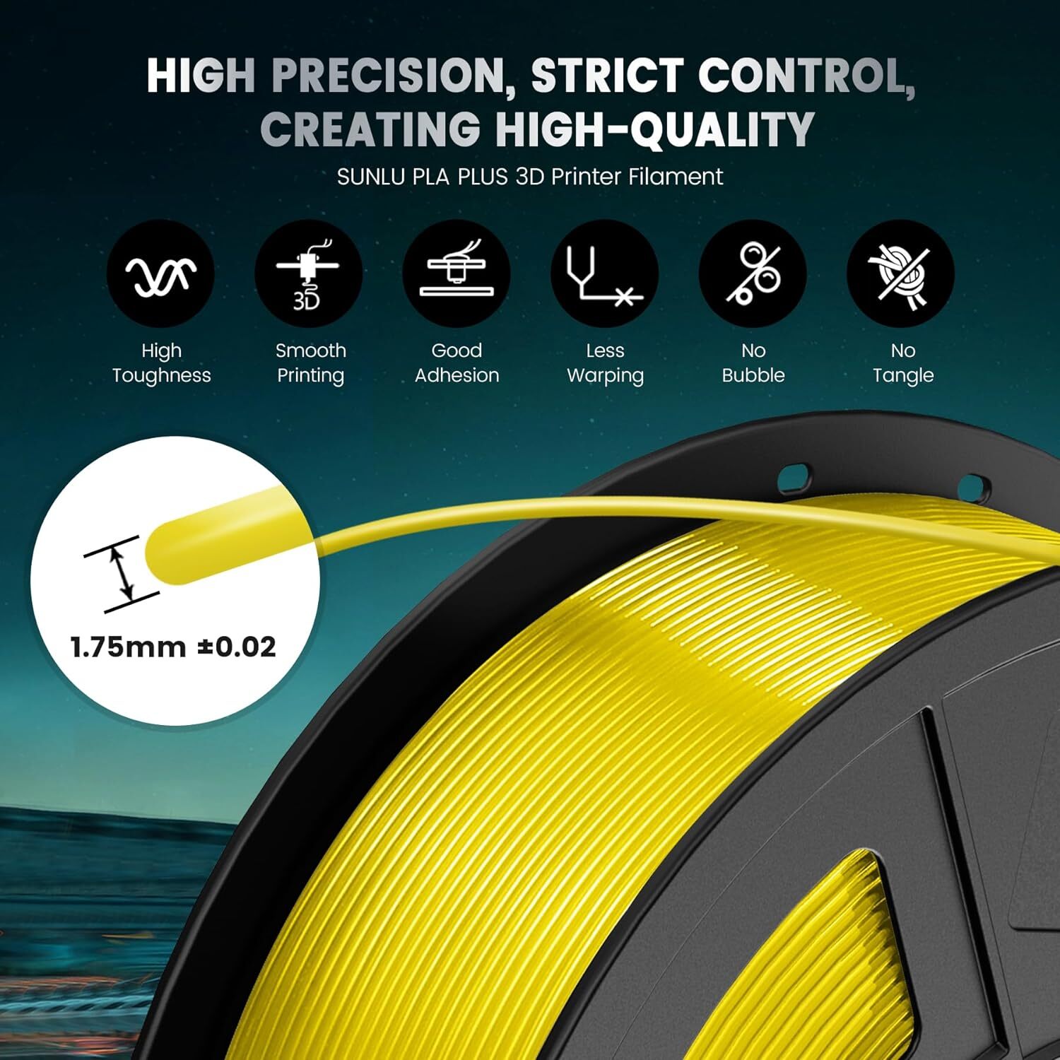 【BUY4 PAY FOR 3】SUNLU PLA/PLA PLUS/PETG/SILK/ABS/META/MATTE 1KG TPU500G Filament