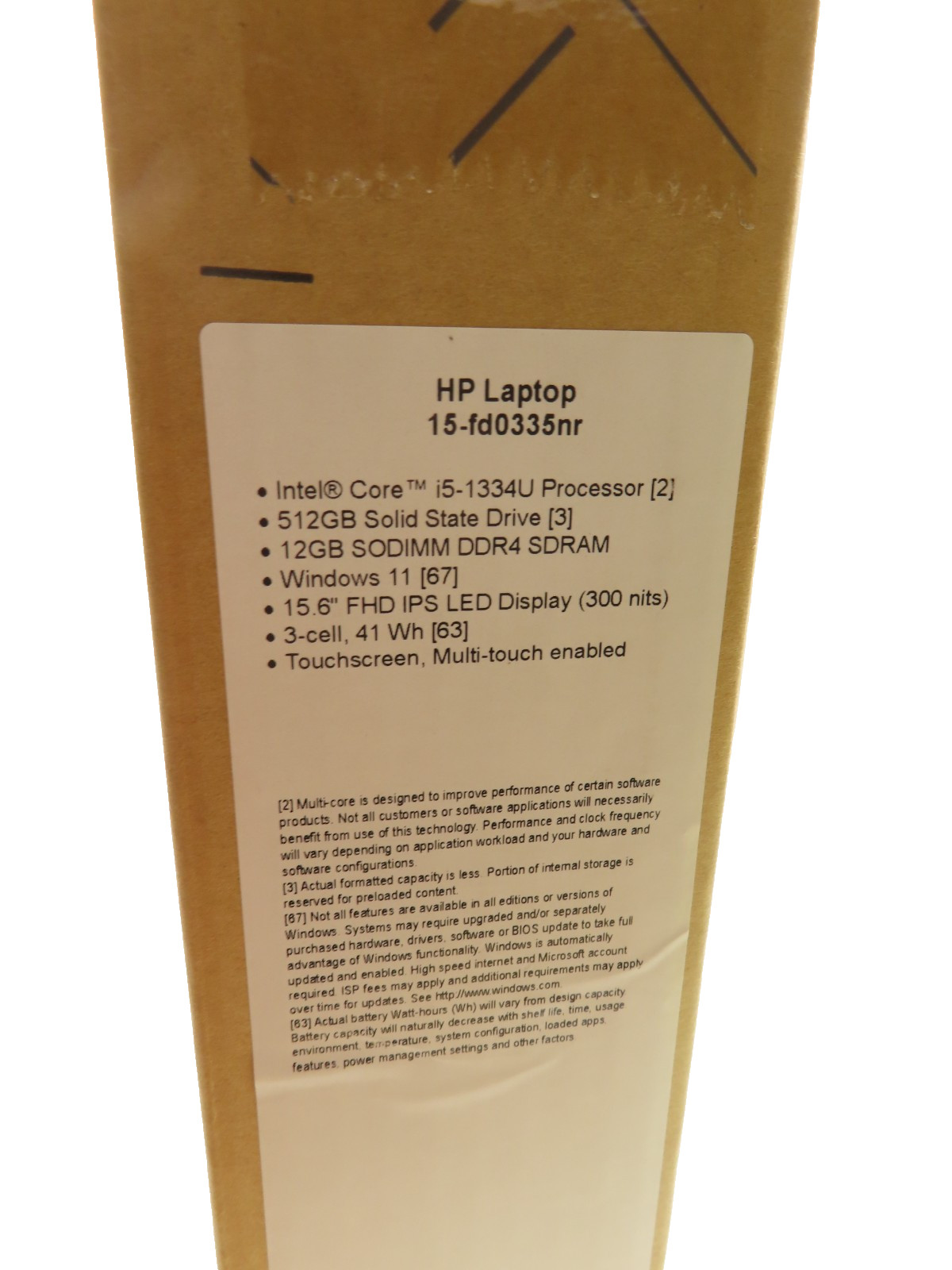 HP 15-fd0335nr 15.6″ Touch Intel i5-1334U 1.3GHz 12GB RAM 512GB SSD NEW