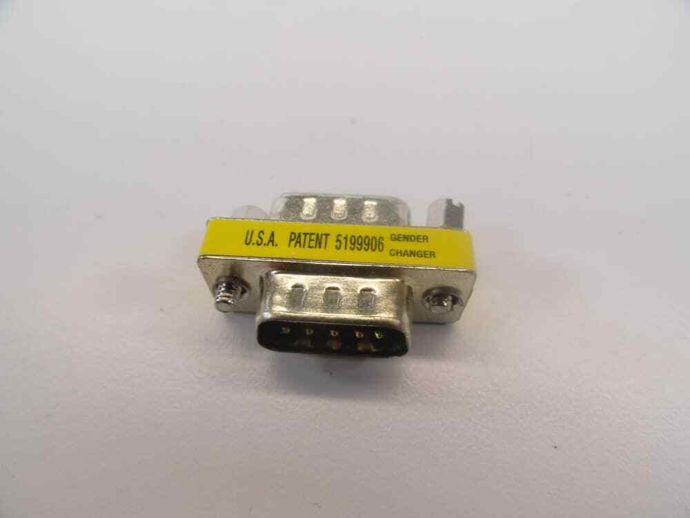 DB9 DB9-M Serial Port 9 Pin Gender Changer Connectors Male to Male – LOT OF 5