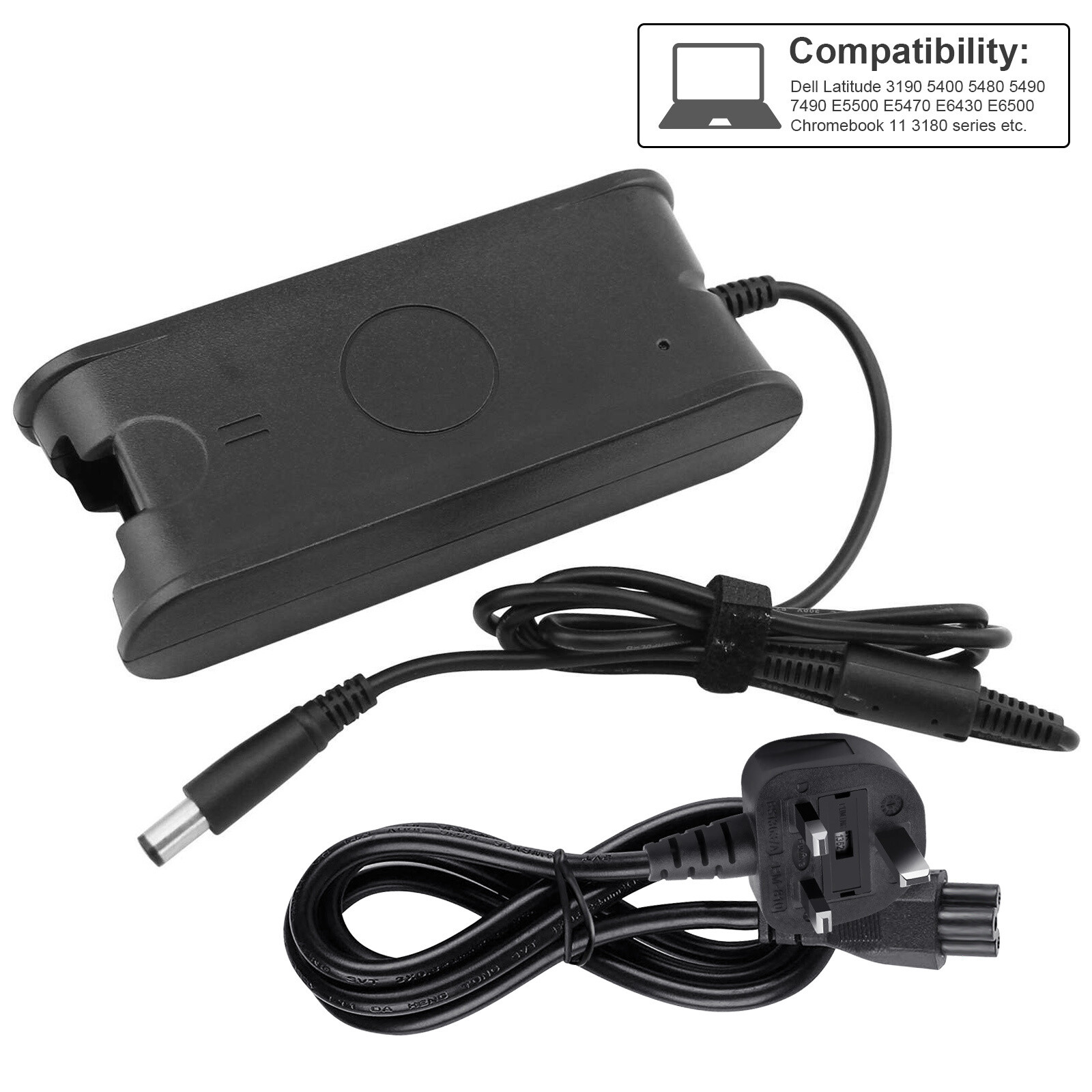 65W/90W Charger AC Adapter For Dell Latitude Inspiron Series Power Supply Cable