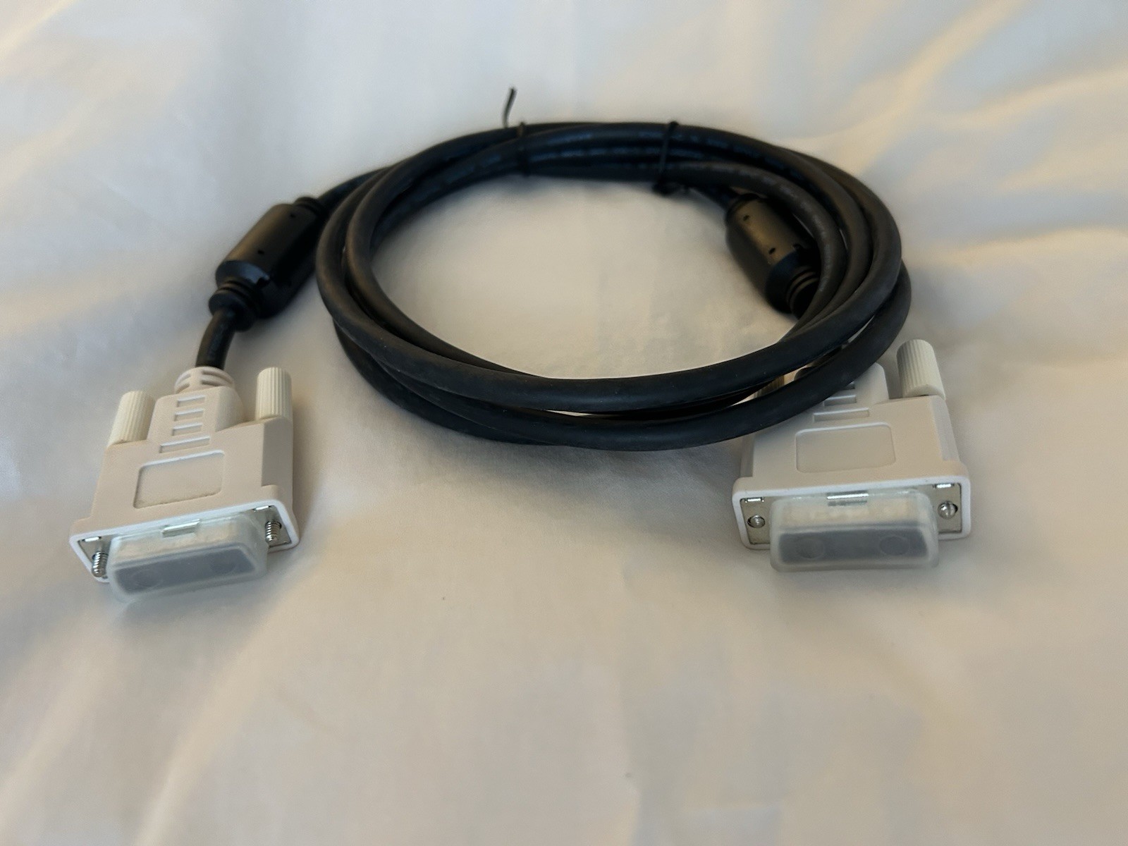 DVI-D MALE TO DVI-D MALE 6FT WHITE PC MONITOR LCD TV VIDEO CABLE