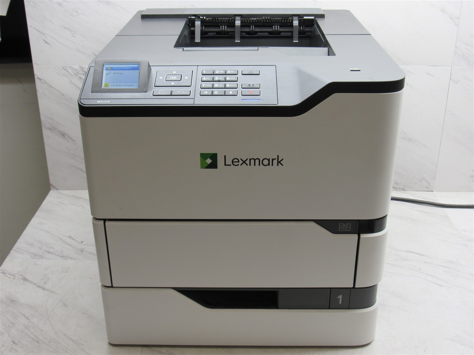 Lexmarks MS725dvn Monochrome Laser Printer Duplex 55ppm Ethernet USB 32 Prints