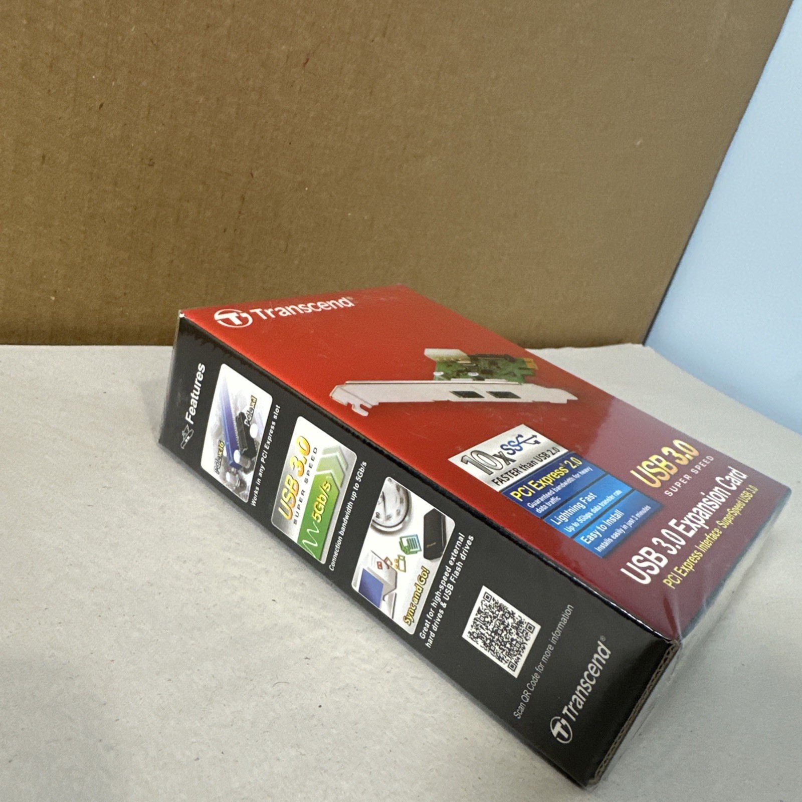 Transcend USB 3.0 Controller Expansion Card PCI Express New In Box PDU 3
