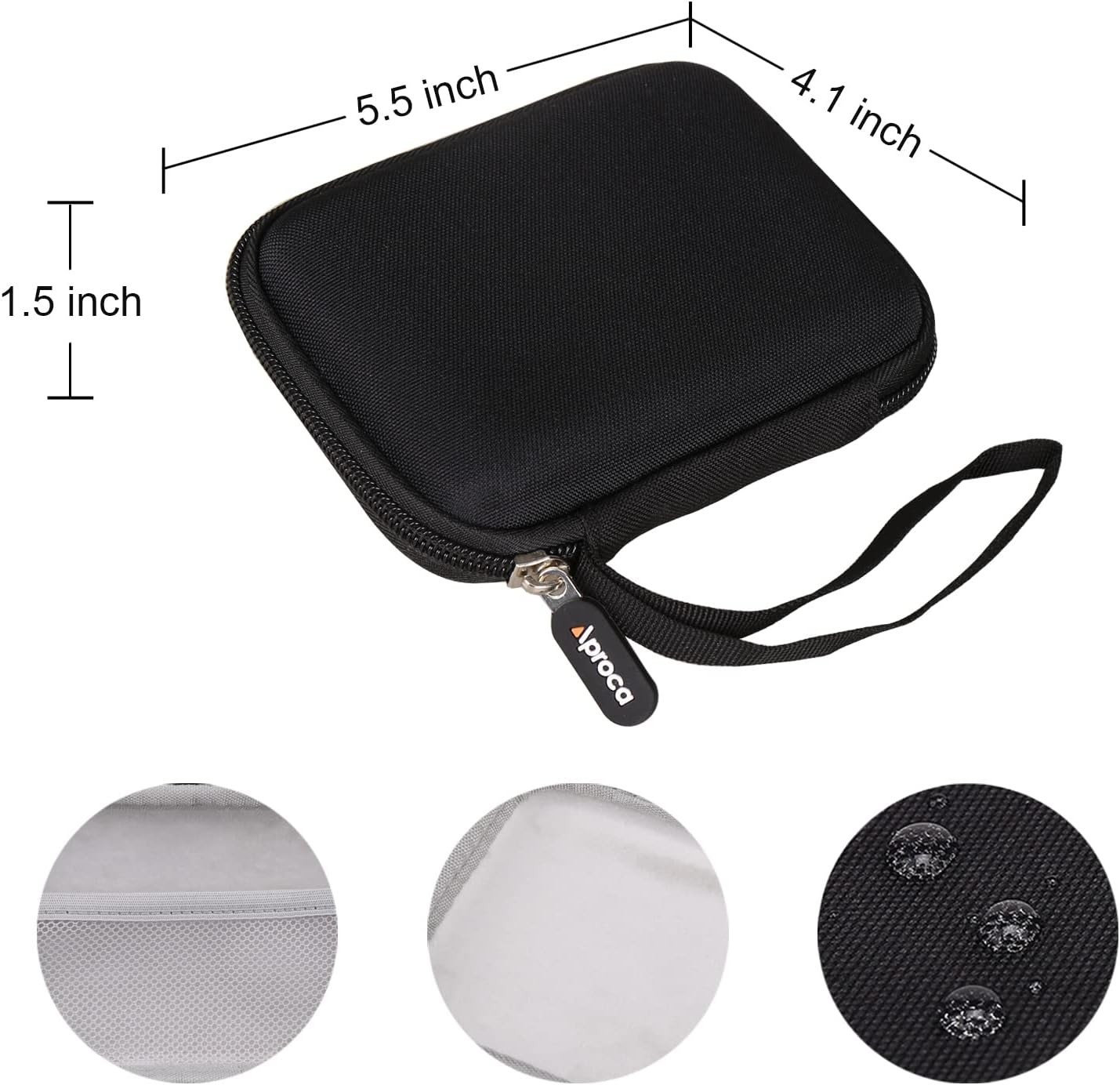 Hard Storage Case, for Reczone Password Safe Device (Black-New Version)