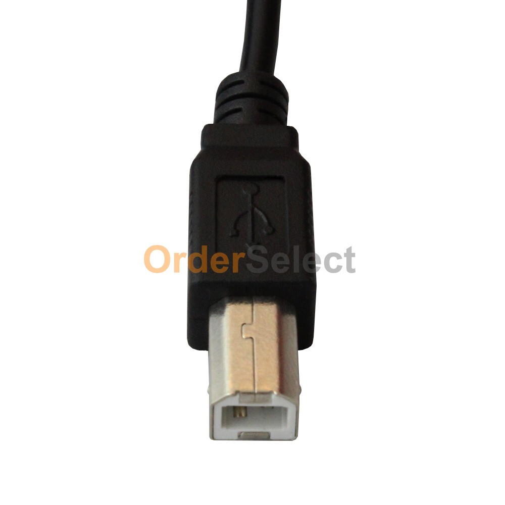 6ft 6 feet USB 2.0 A Male to B Male High Speed Printer Scanner Cable Black New