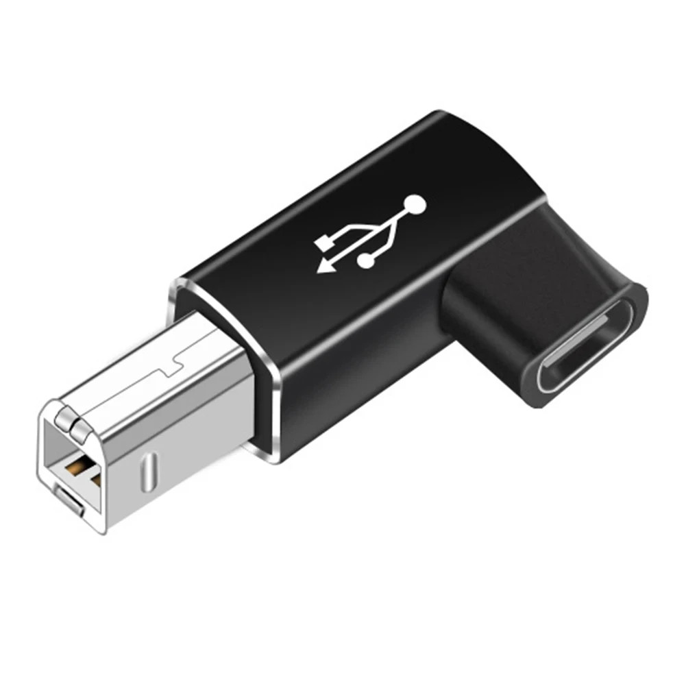 USB B Male to USB Type C Female Adapter for Scanner Printer Converter USB Transf