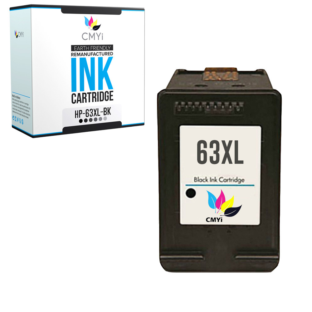 Compatible HP 63XL Black Color Ink Cartridges 63 XL Cartridge Combo Pack