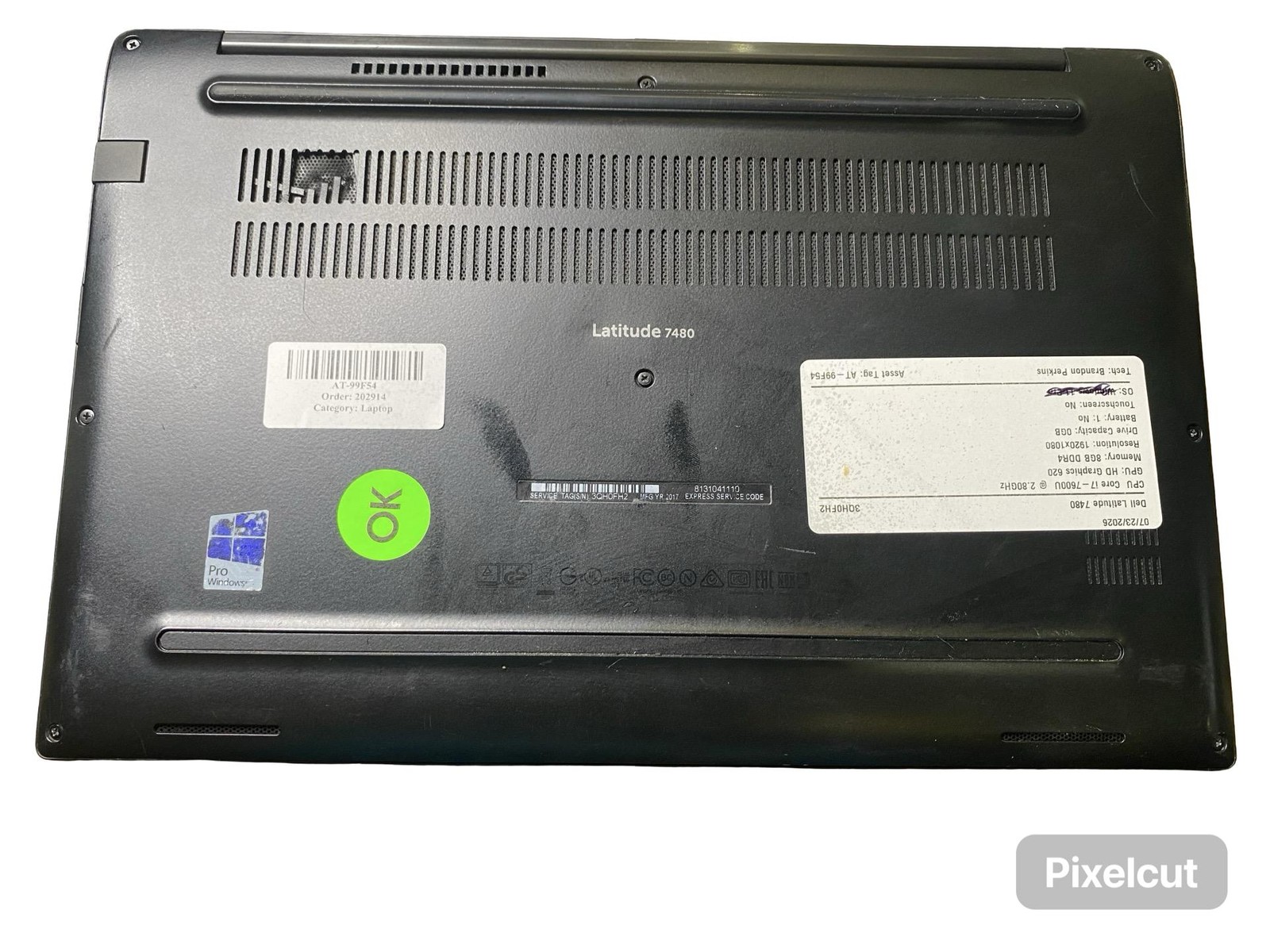 Dell Latitude 7480 i7 7600U 8GB No OS No Battery Grade C