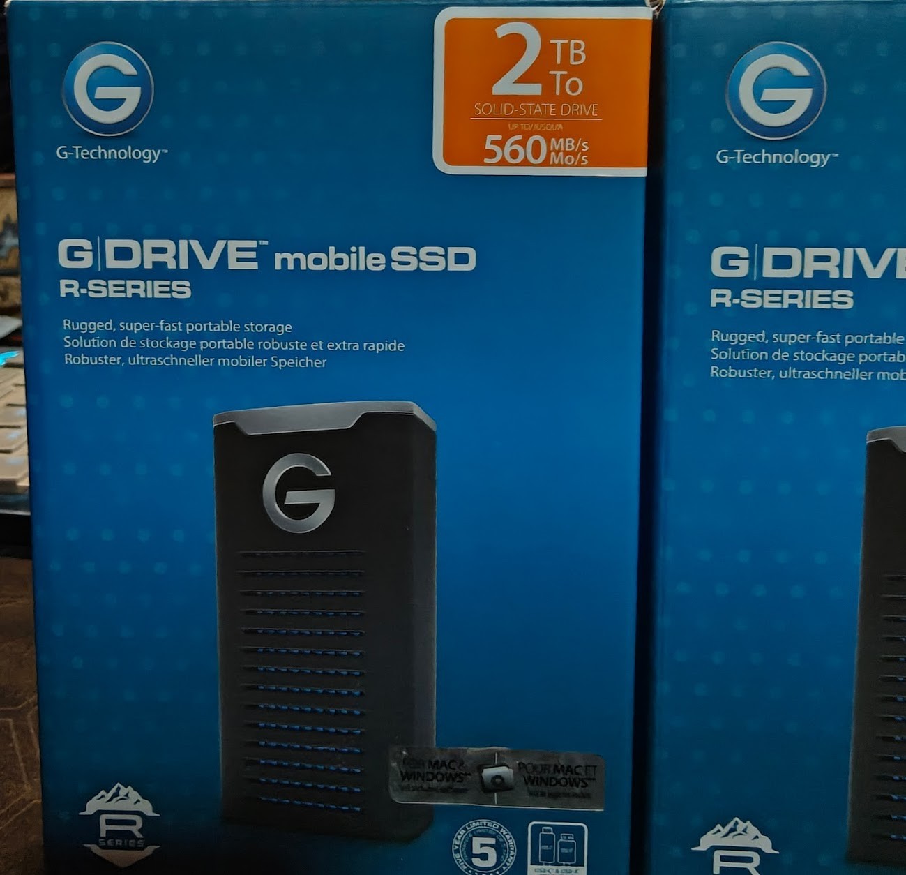 G-Technology 2TB G-DRIVE mobile SSD USB-C (USB 3.1), Up to 560 MB/s