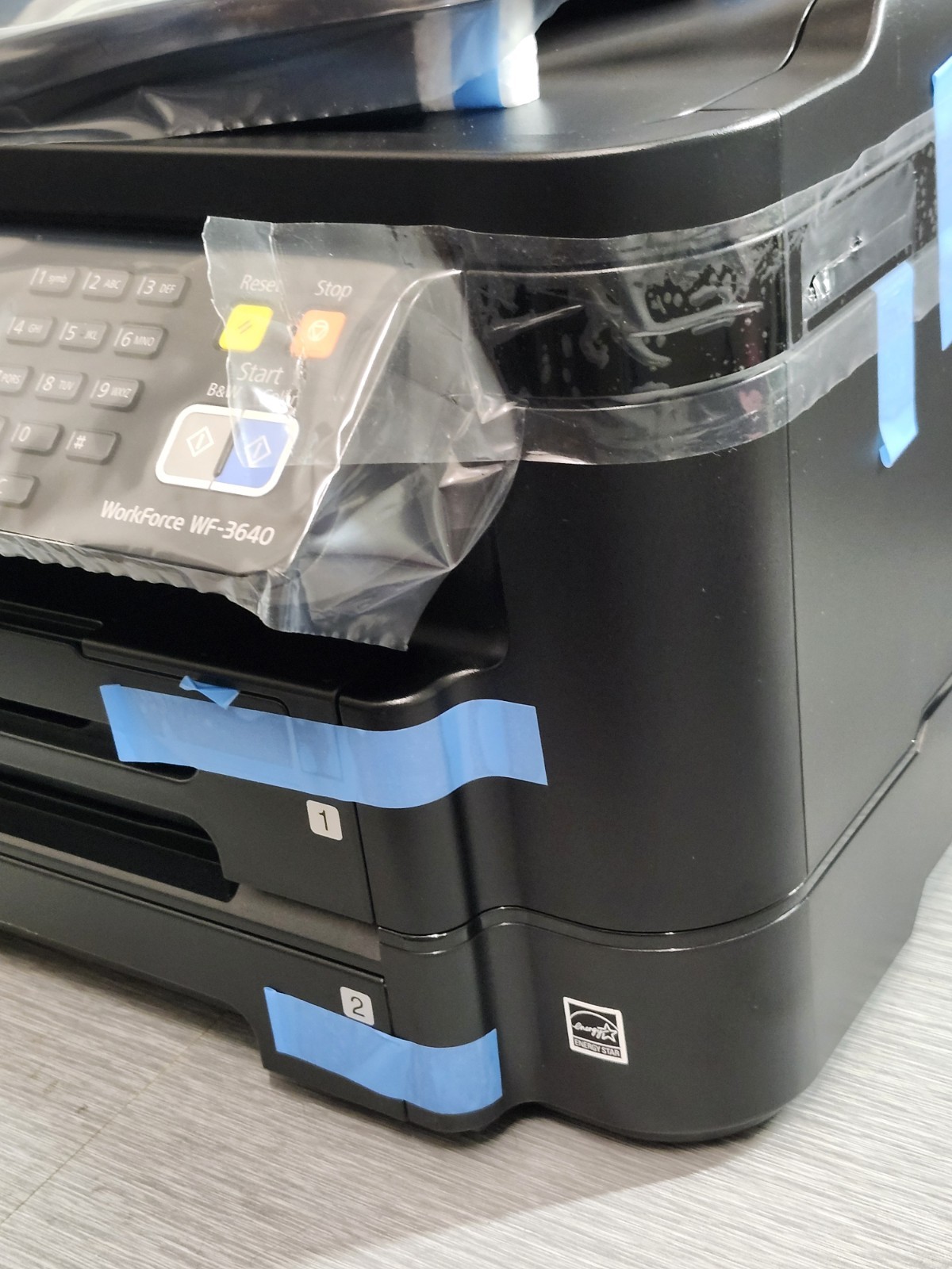 Epson Workforce WF-3640 All-in-One Printer, Wireless, Color, Copier BRAND NEW