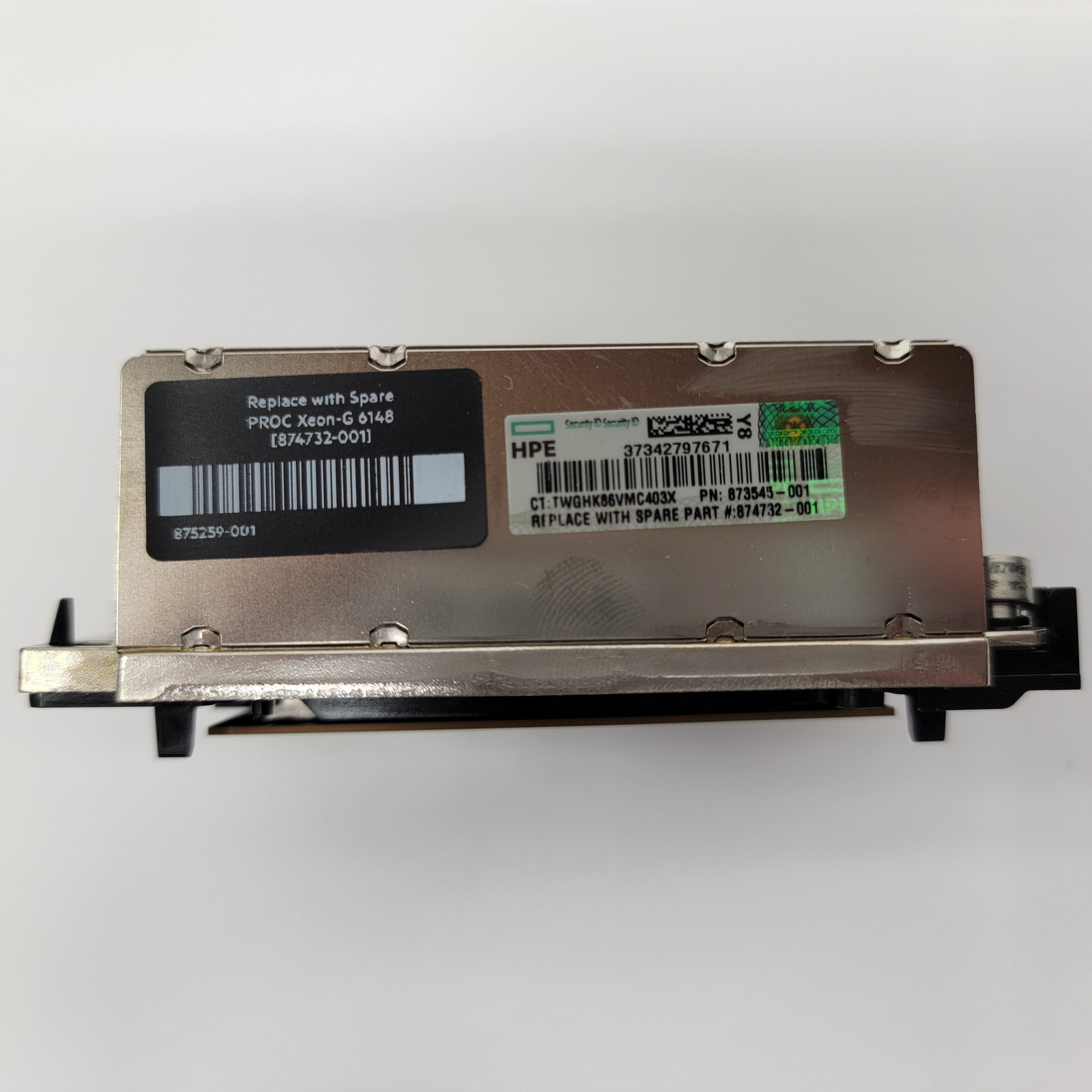 HPE Intel Xeon Gold 6148 2.40GHz 20-Core Processor Kit 874732-001 w/ Heatsink