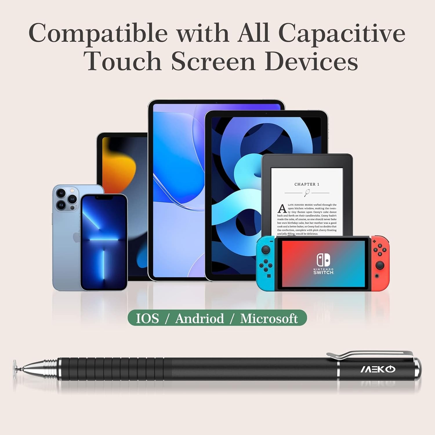 2 Pcs, 2 in 1 Precision Series, Disc Stylus Styli Bundle Black Gold