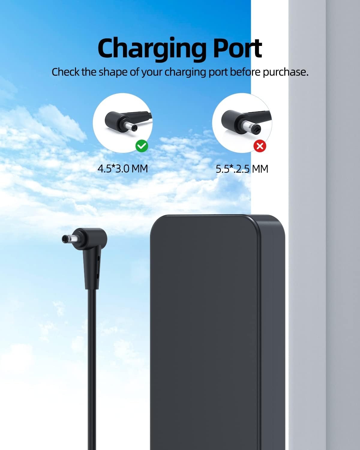 120W Power Adapter Charger for Asus Zenbook Flip 15 Q528E Q537F Q538E Q539Z Q537