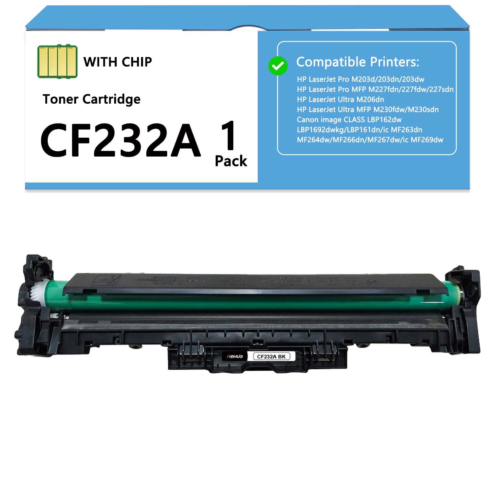 CF232A Toner BLACK For HP LaserJet Pro M203d 203dn LaserJet Ultra M206dn MFP