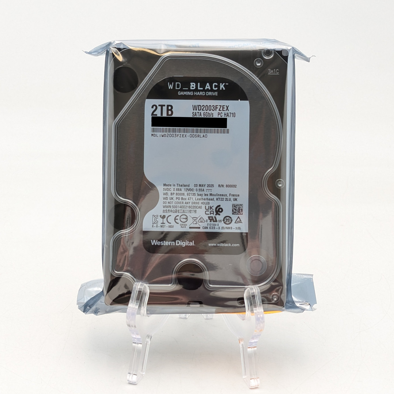 Western Digital 2TB WD-Black Gaming Hard Drive SATA 6Gb/s (WD2003FZEX-00SRLA0)