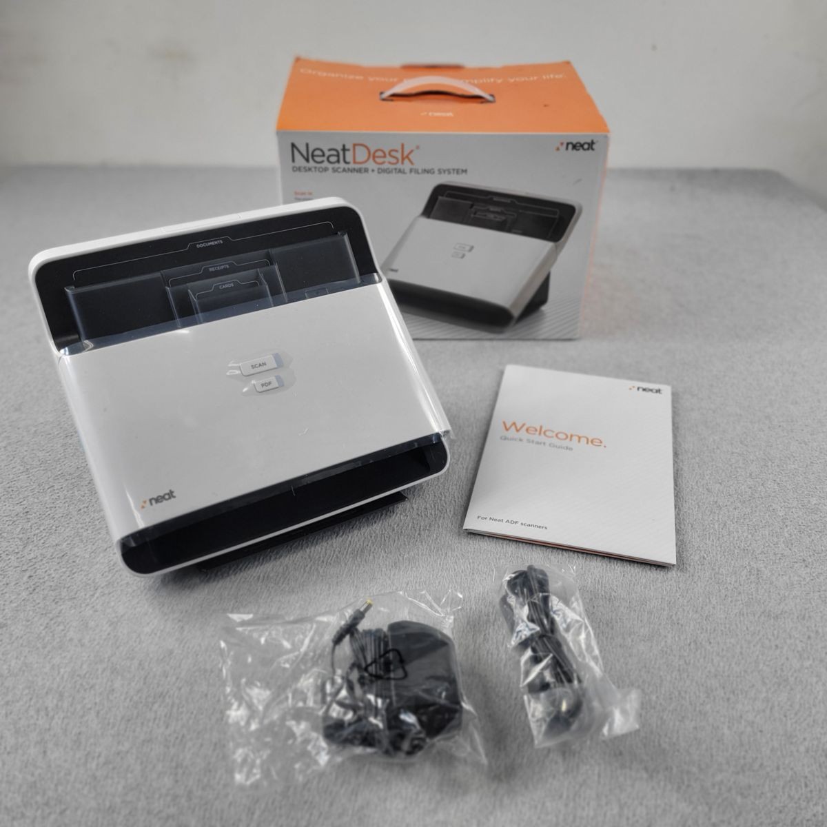 NeatDesk ND-1000 Desktop Document Scanner ADF Open Box Complete USB