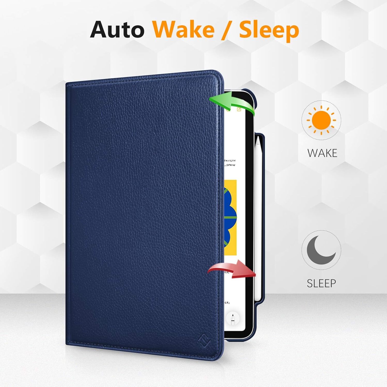 Rotating Case for iPad Air 11-inch M3 (2025) 2024/ iPad Air 5th 4th Stand Cover