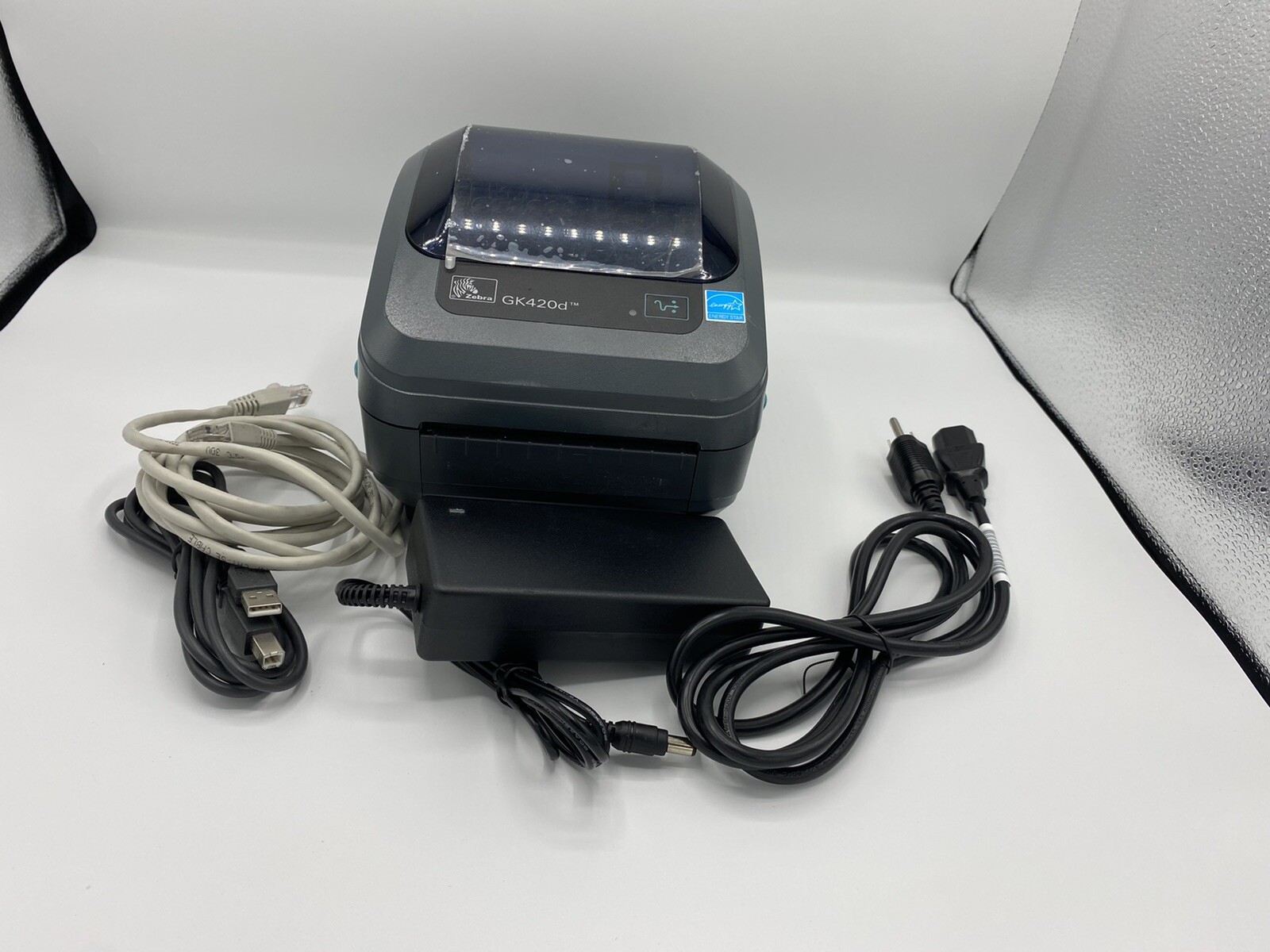 Zebra GK420D Thermal Label Printer USB/Serial w Free Labels&Cables REFURB