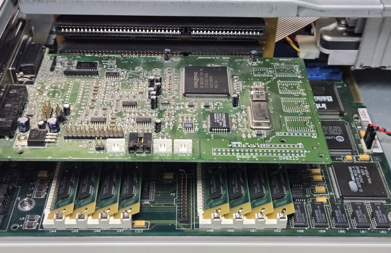 Vintage 486 DOS Windows 3.1 Computer 3.5 FD Sound Blaster 16 ISA Retro Gaming!