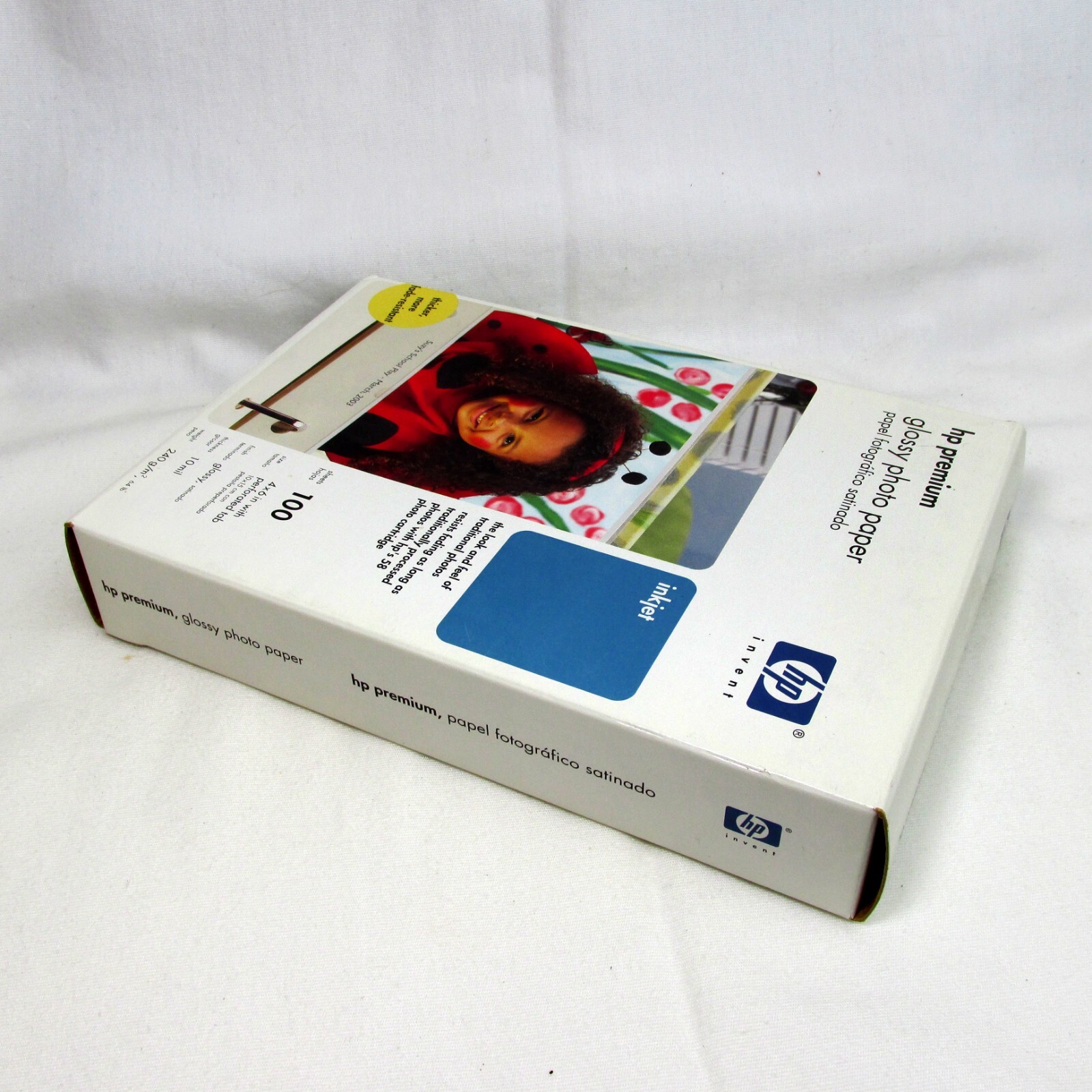 HP Premium Glossy Photo Paper 4X6 Inject 100 Sheets 10 Mil Papel NEW Sealed