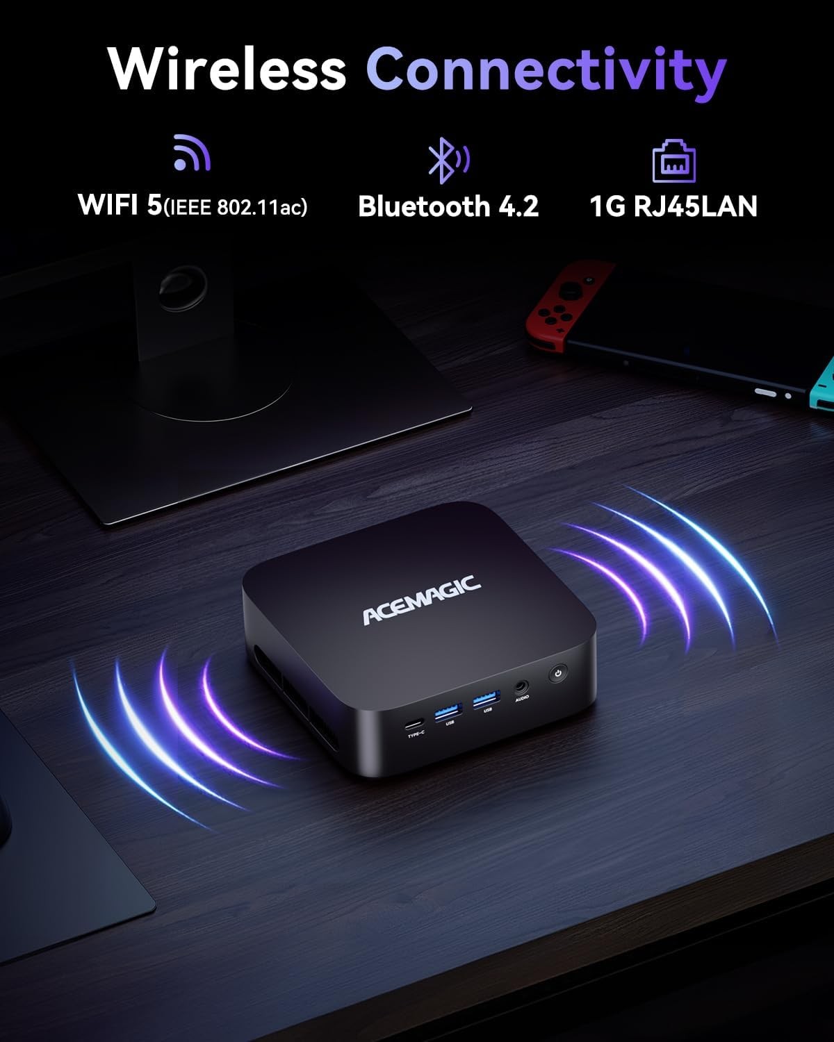 ACEMAGIC 4K Mini PC P2/K1 AMD Ryzen Embedded R2544 8GB 16GB RAM 256GB 512GB SSD