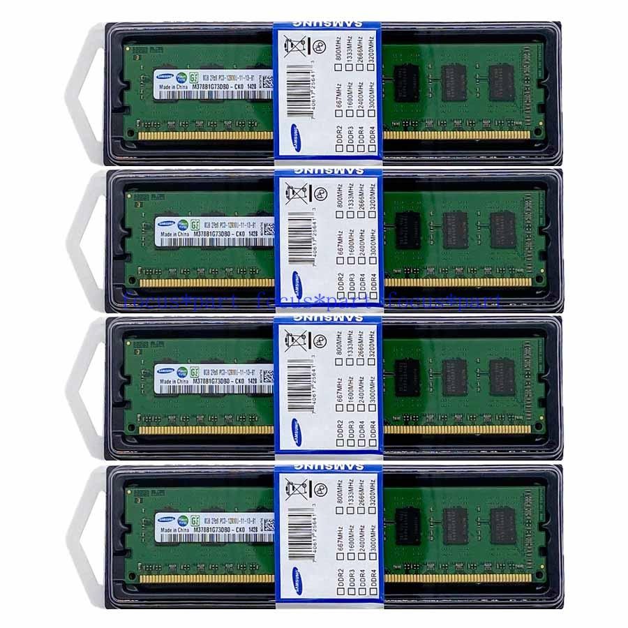 Samsung 8GB/16GB/32GB DDR3/DDR3L 1333 1600 MHz 10600/12800 Desktop Memory 240pin