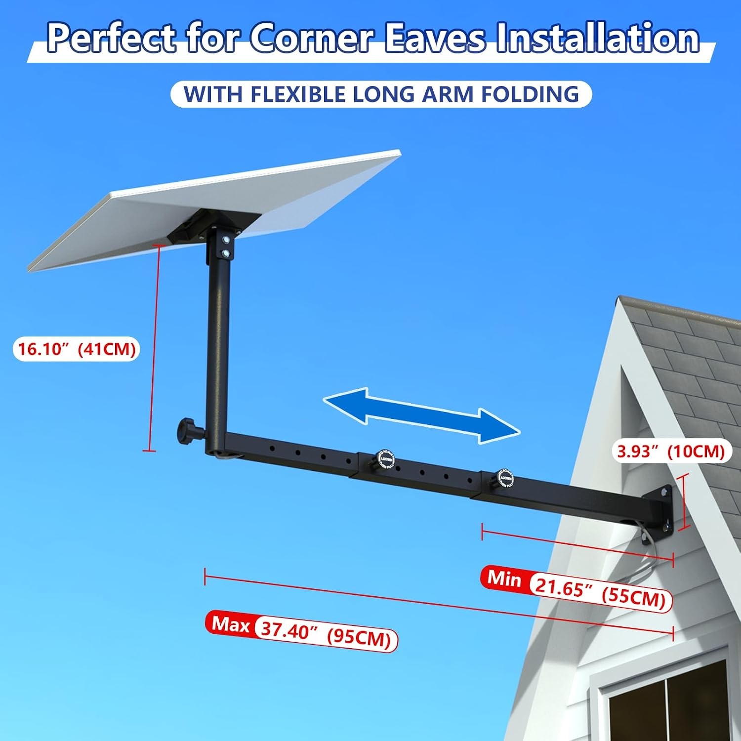 Starlink Gen 3 Long Eaves Mount Adapter Heavy Duty