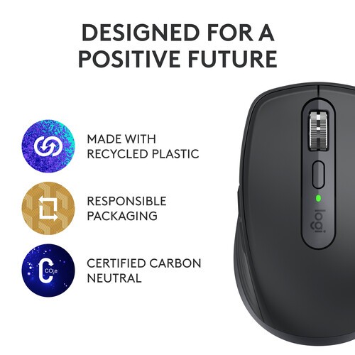 Logitech 910-006956 MX Anywhere 3S Wireless Mouse for Business – Bluetooth