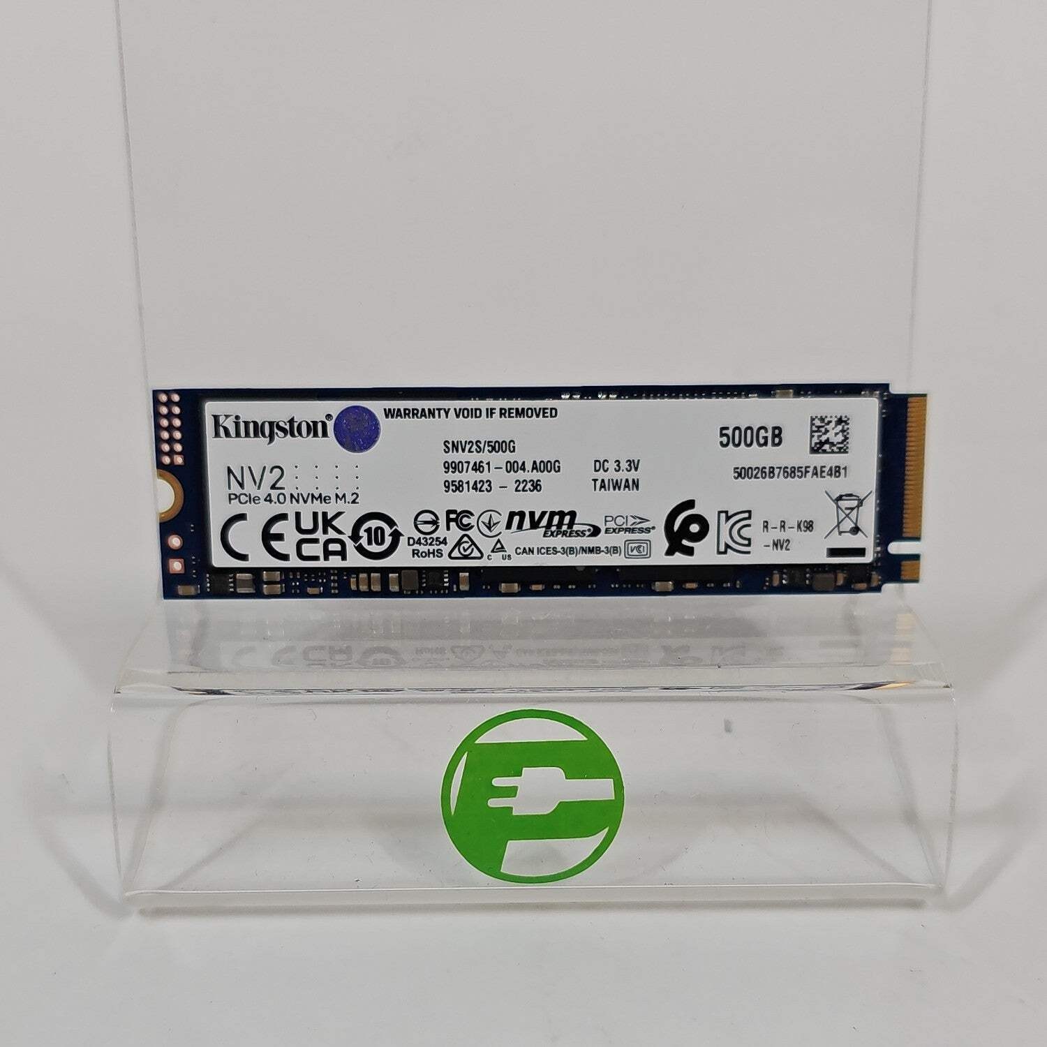 Kingston 2280mm NV2 500GB M.2 NVMe Gen 3.0 x 4 SSD SNV2S/500G