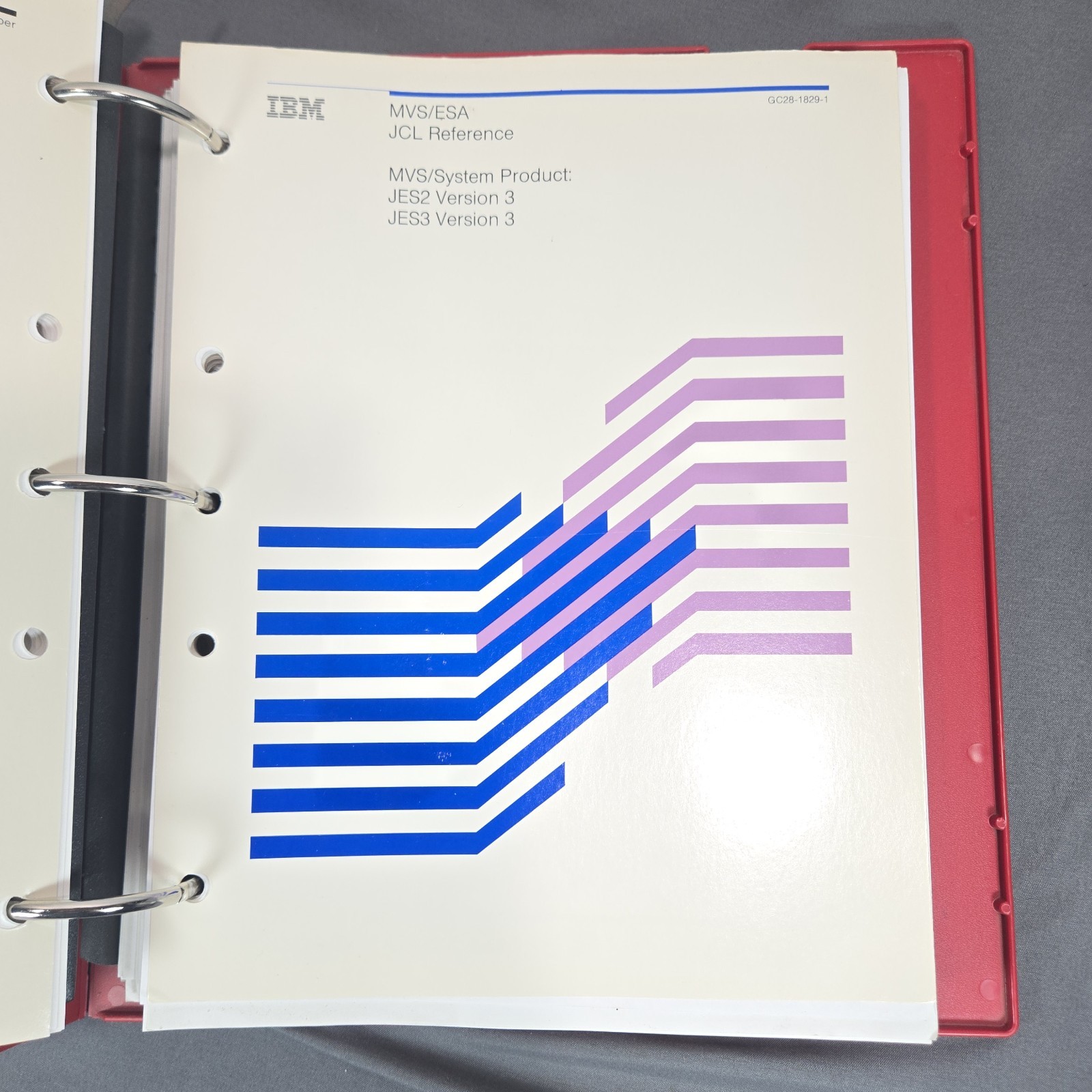 IBM MVS/ESA JCL User Guide Reference Manual Set Vintage 1989 Binder System 370