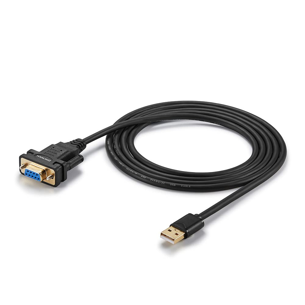 3.9 Ft USB 2.0 to Female DB9 RS232 Serial Converter 9 Pin Adapter Cable PDA