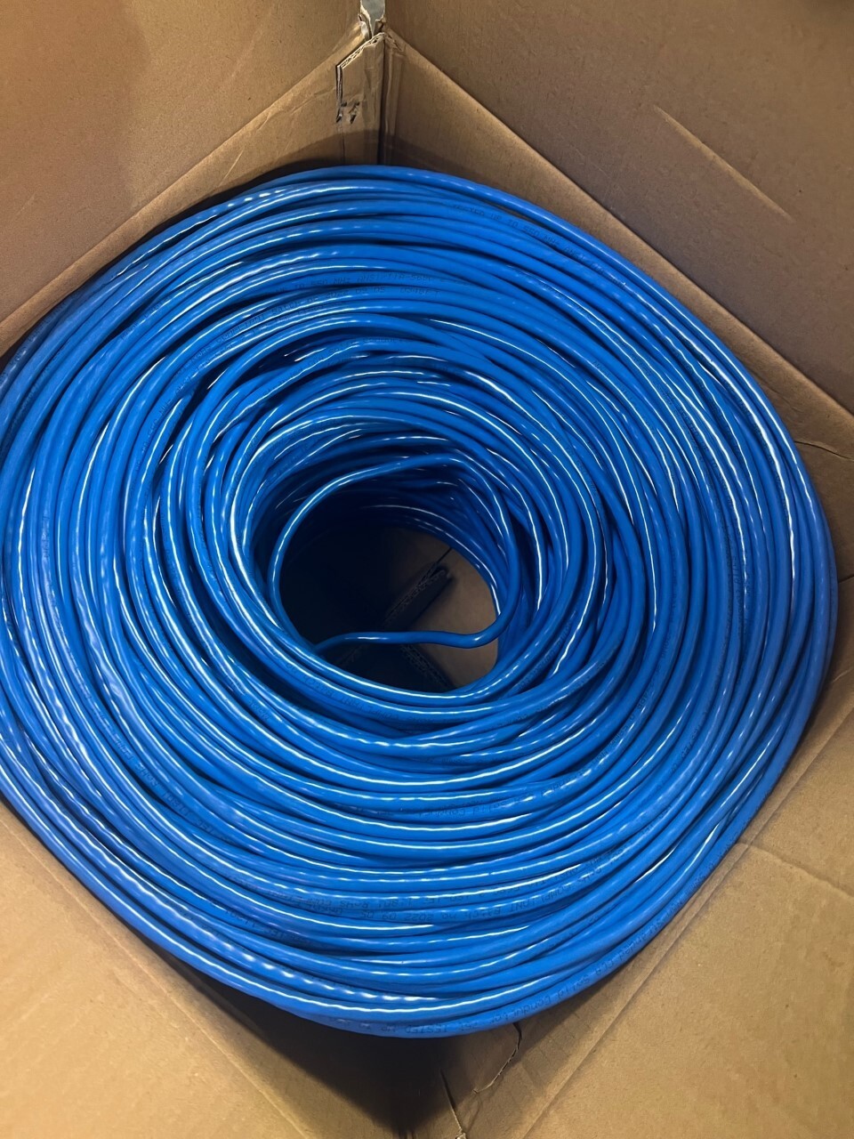 MONK CABLES | CAT6 Plenum (CMP) 1000ft Bulk Ethernet Cable, Blue