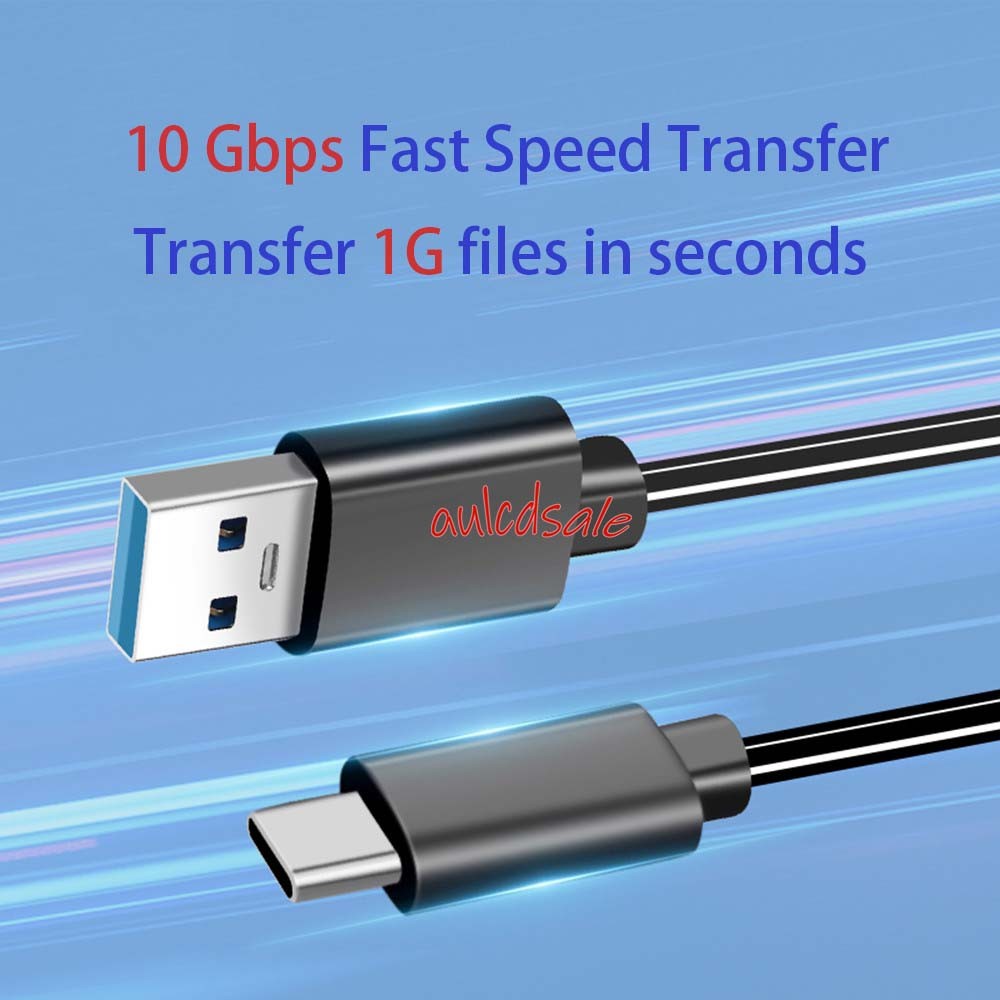 USB 3.2 USB-A to USB-C cable 10Gbps Data Transfer 3A 60W Fast Charging Cord 2.0m