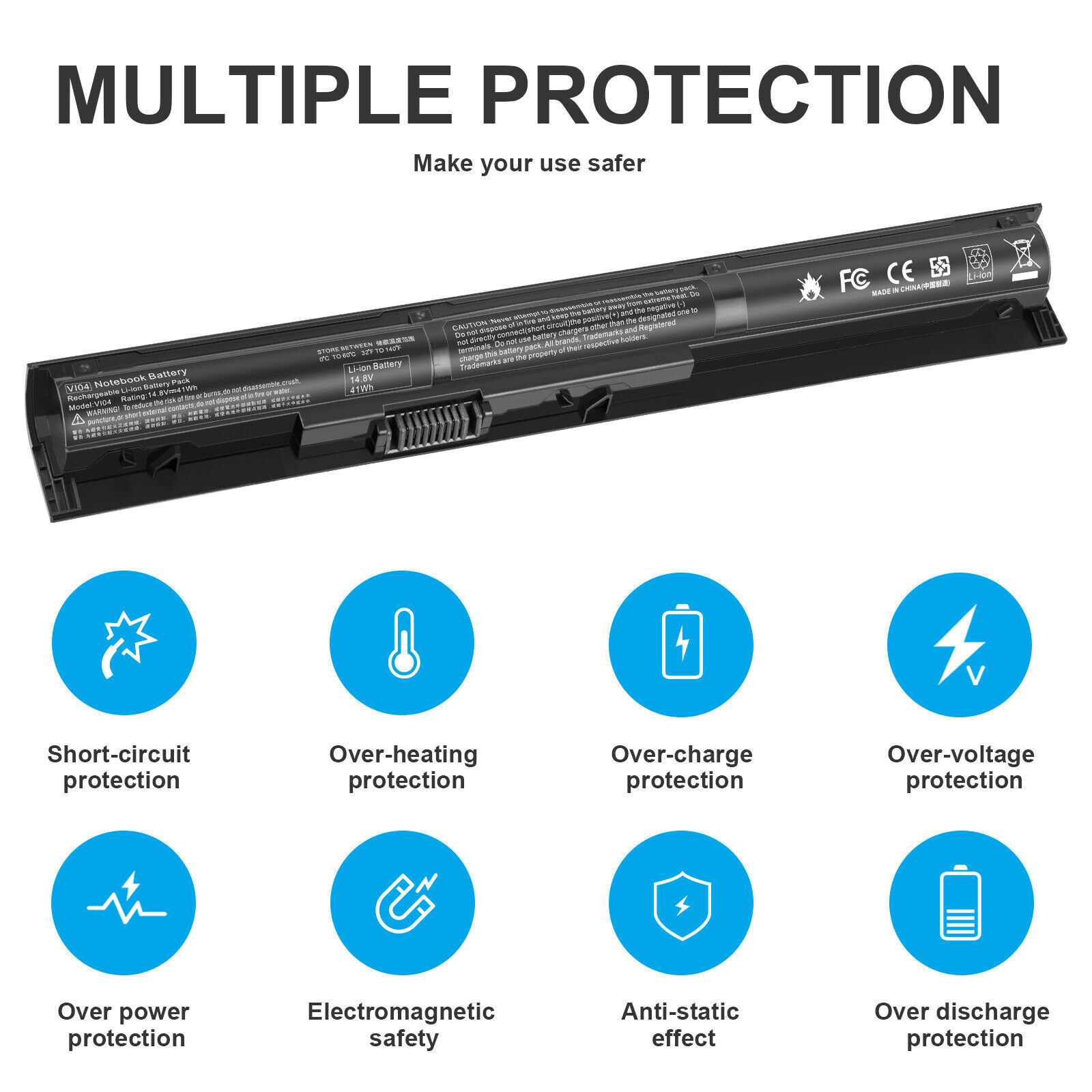 V104 VI04 Laptop Battery for HP 756478-421 756743-001 756744-001 756745-001