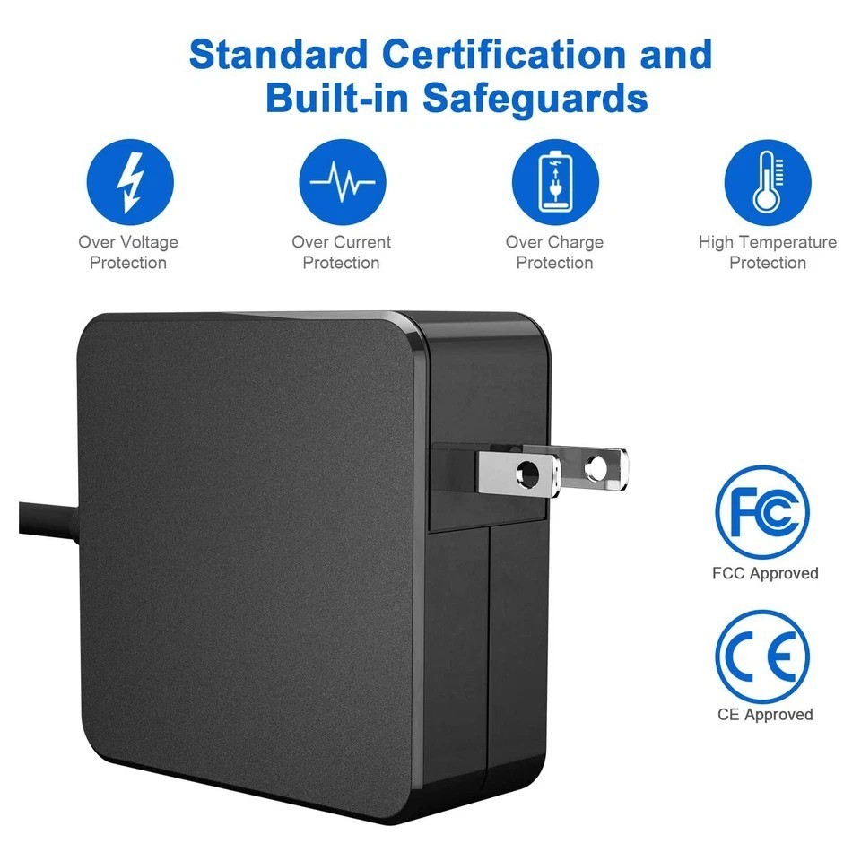 Type-C USB-C PD 5V/3A, 9V/3A, 12V/3A, 15V/3A, 20.3V/3A, 20V/3.25A Wall Charger