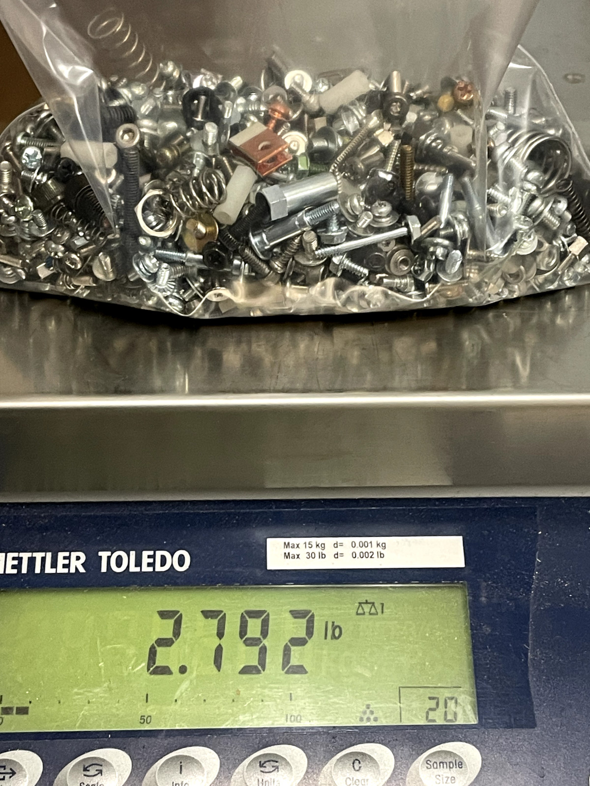 Over 2.75 lbs Mixed Computer & Electronics Screws, Washers, Springs Connectors