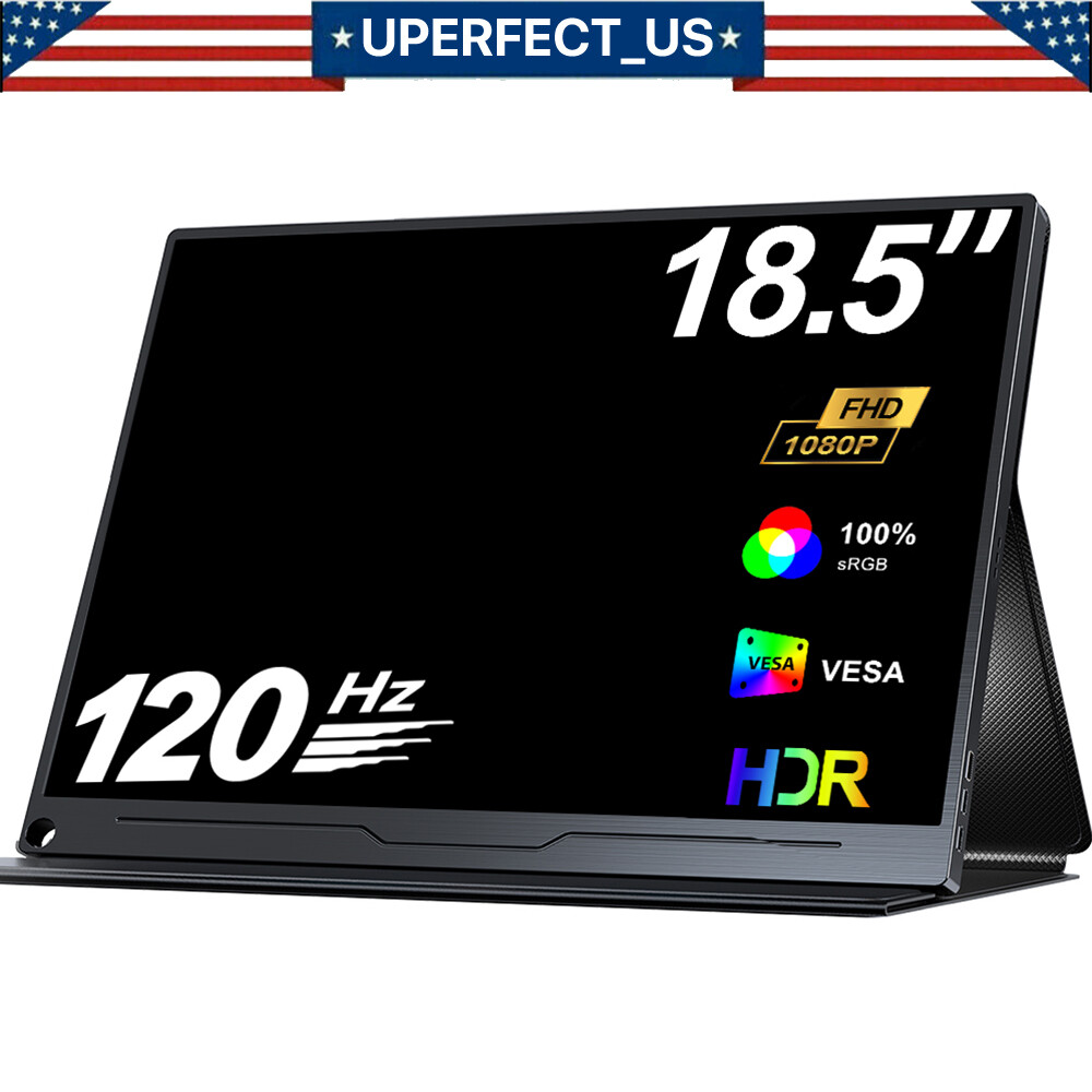 Portable Monitor 18.5″ 120HZ 2K FHD Tragbarer Gaming Monitor IPS Bildschirm HDMI