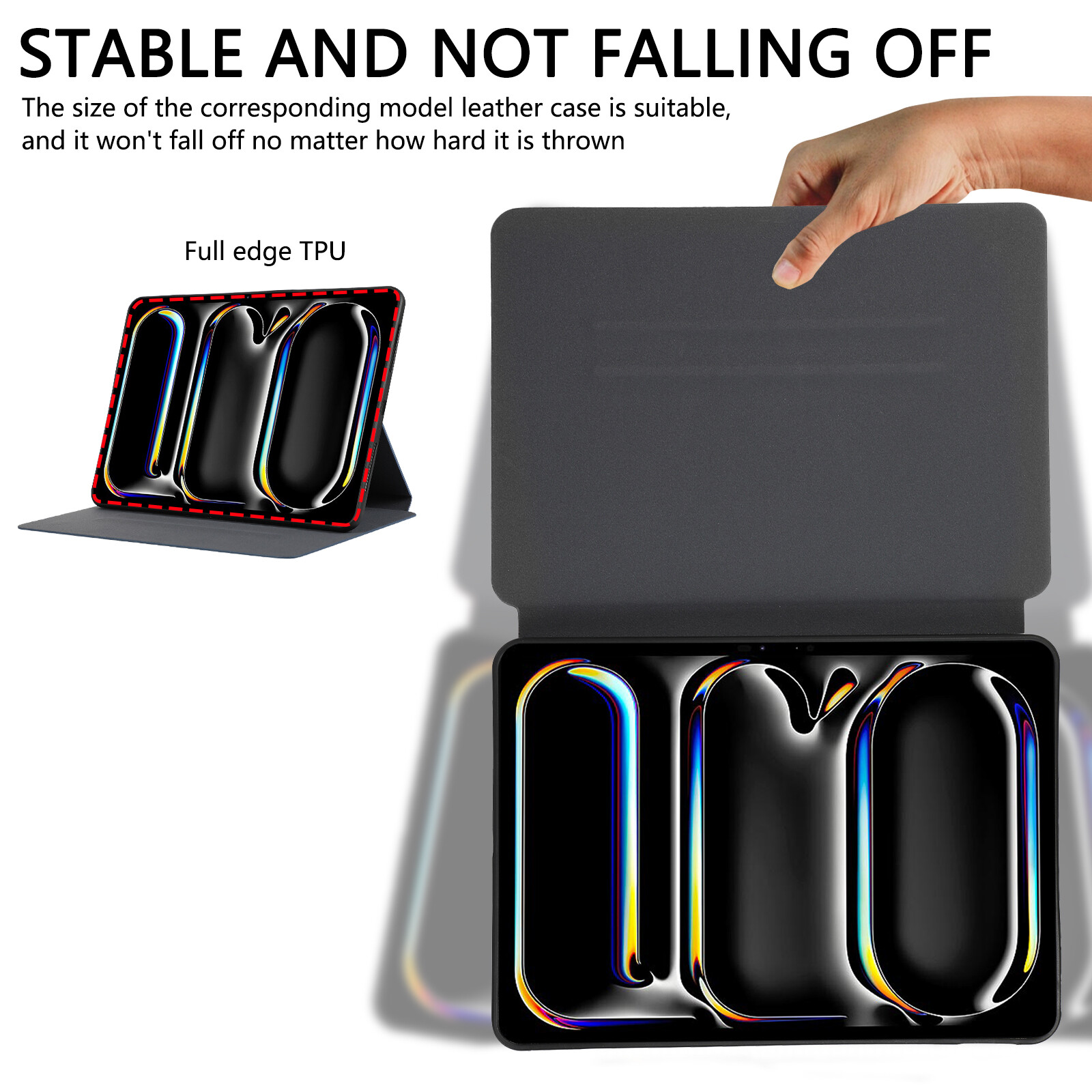 For iPad 5th/6th7th/8th/9th Generation Air 11in Pro 11in Leather Flip Case Cover