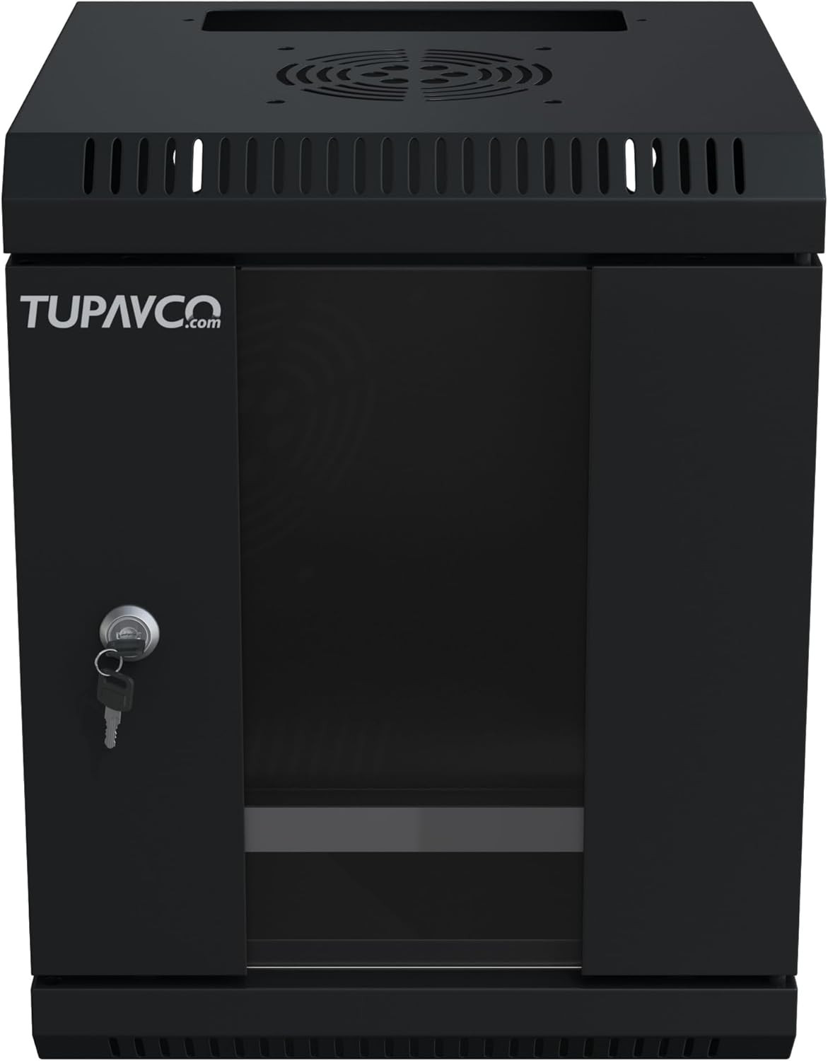 10 Inch Mini Network Rack Cabinet – 6U Vented W/Glass Door – 9 in Depth – Server