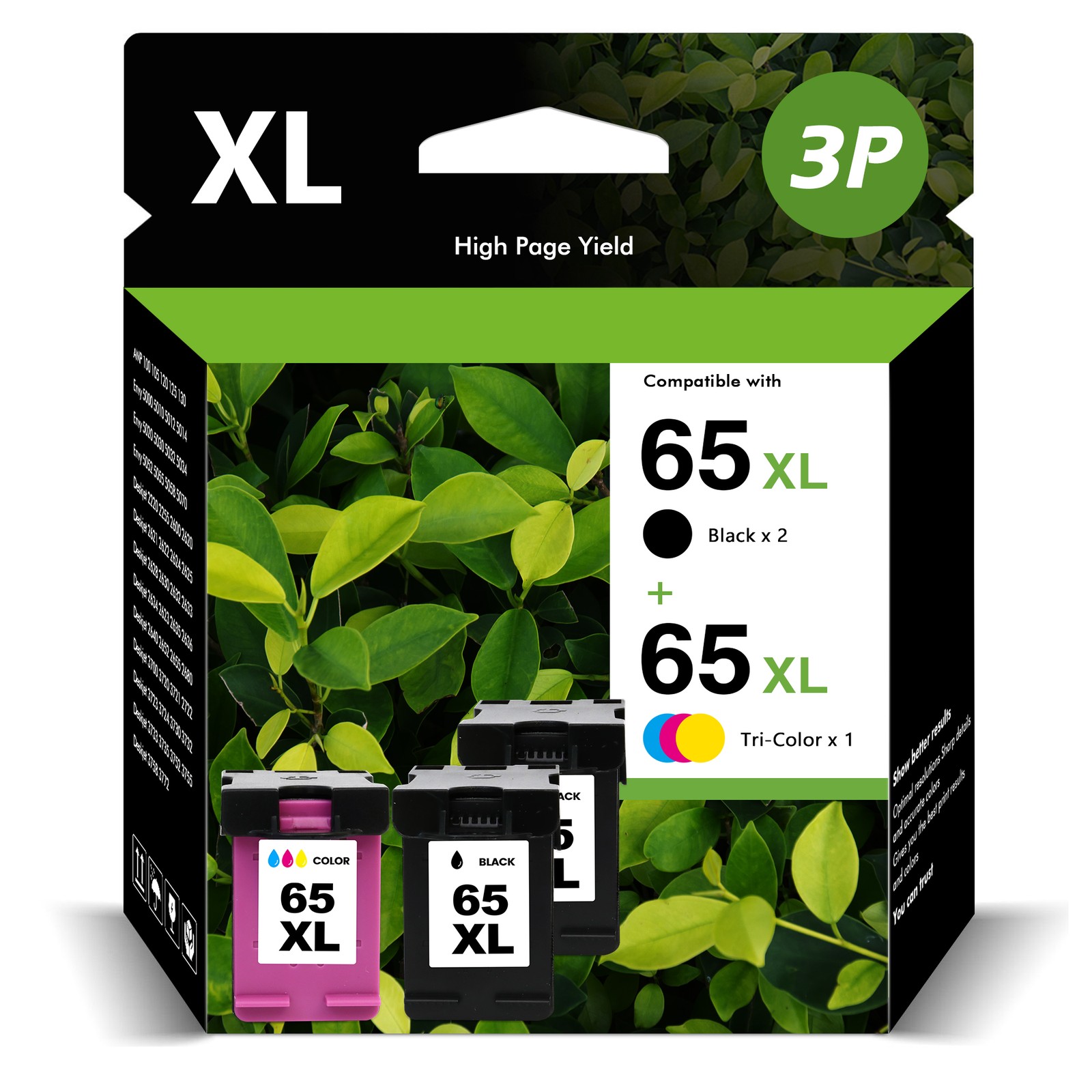 65 XL Ink Cartridge For HP 65-XL ENVY 5052 5055 5058 Deskjet 2600 2652 3755 LOT