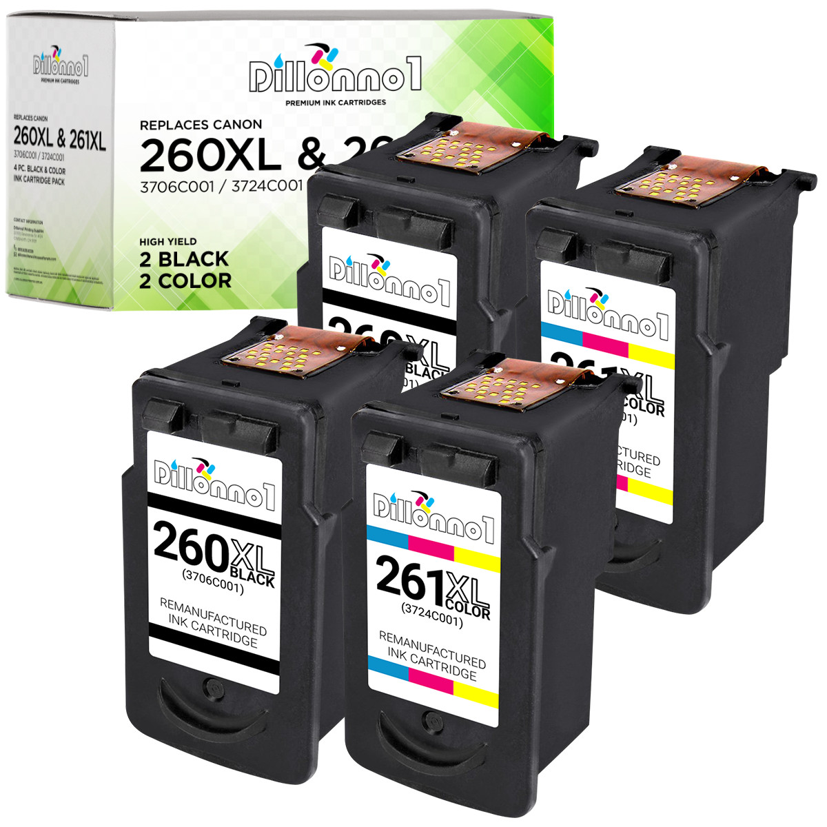 For Canon PG-260XL CL-261XL Inkjet Cartridge PIXMA TS5320 TS6420 TR7020 Lot