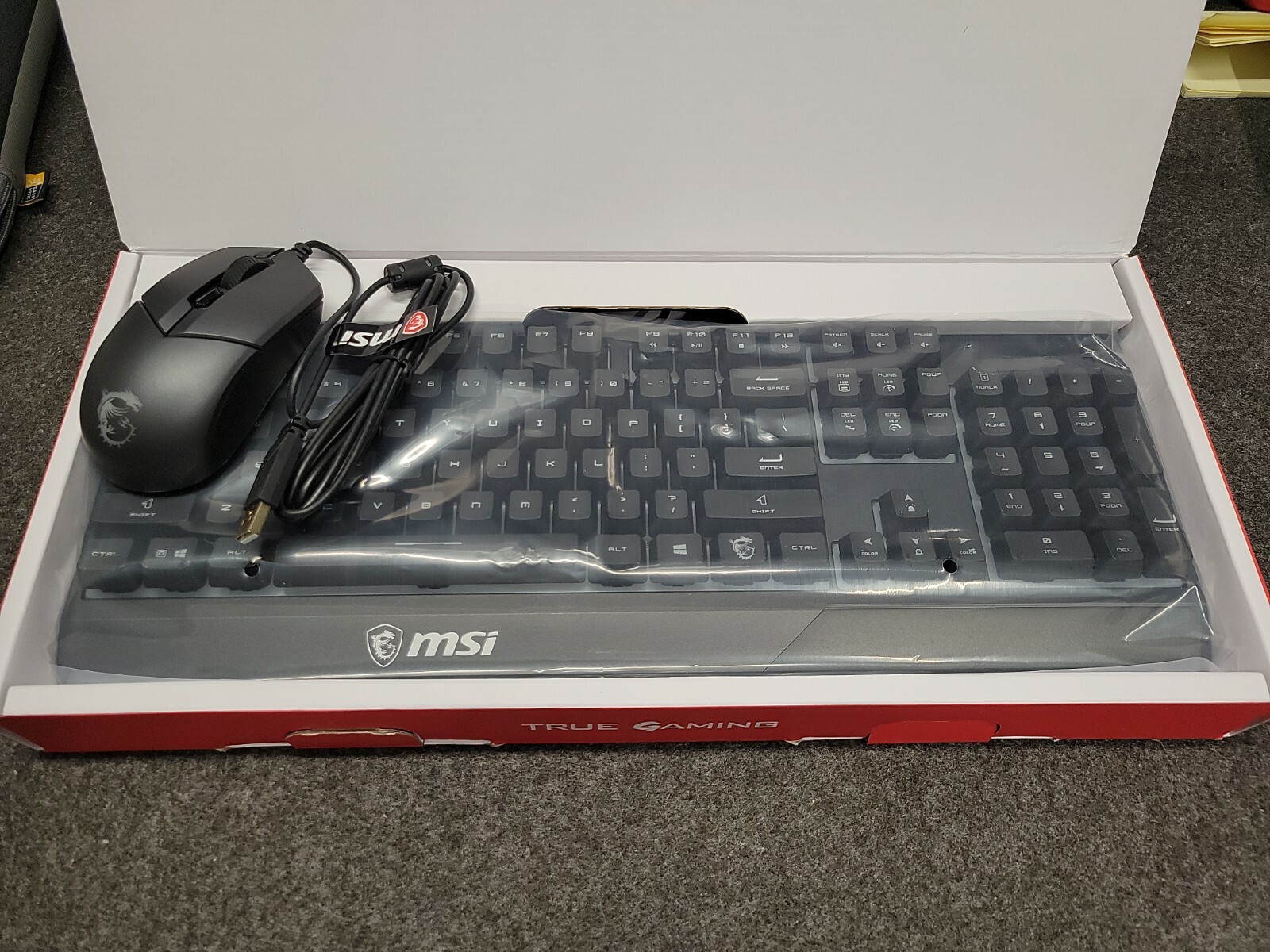 MSI Vigor GK30 GAMING Keyboard and Mouse combo, RGB Backlit 104 Keys