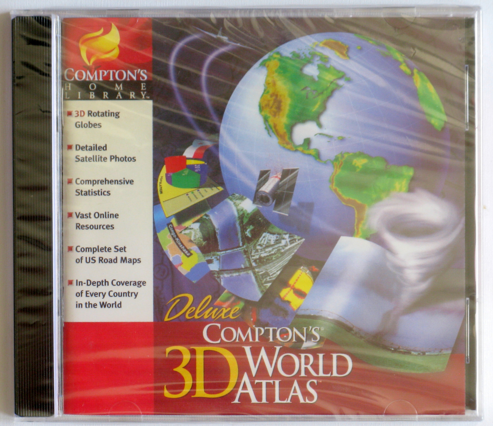 World Atlas, Compton’s 1998 & 1997 Ed, Rand McNally 2001 Ed, $0.99 COMBO SHIP