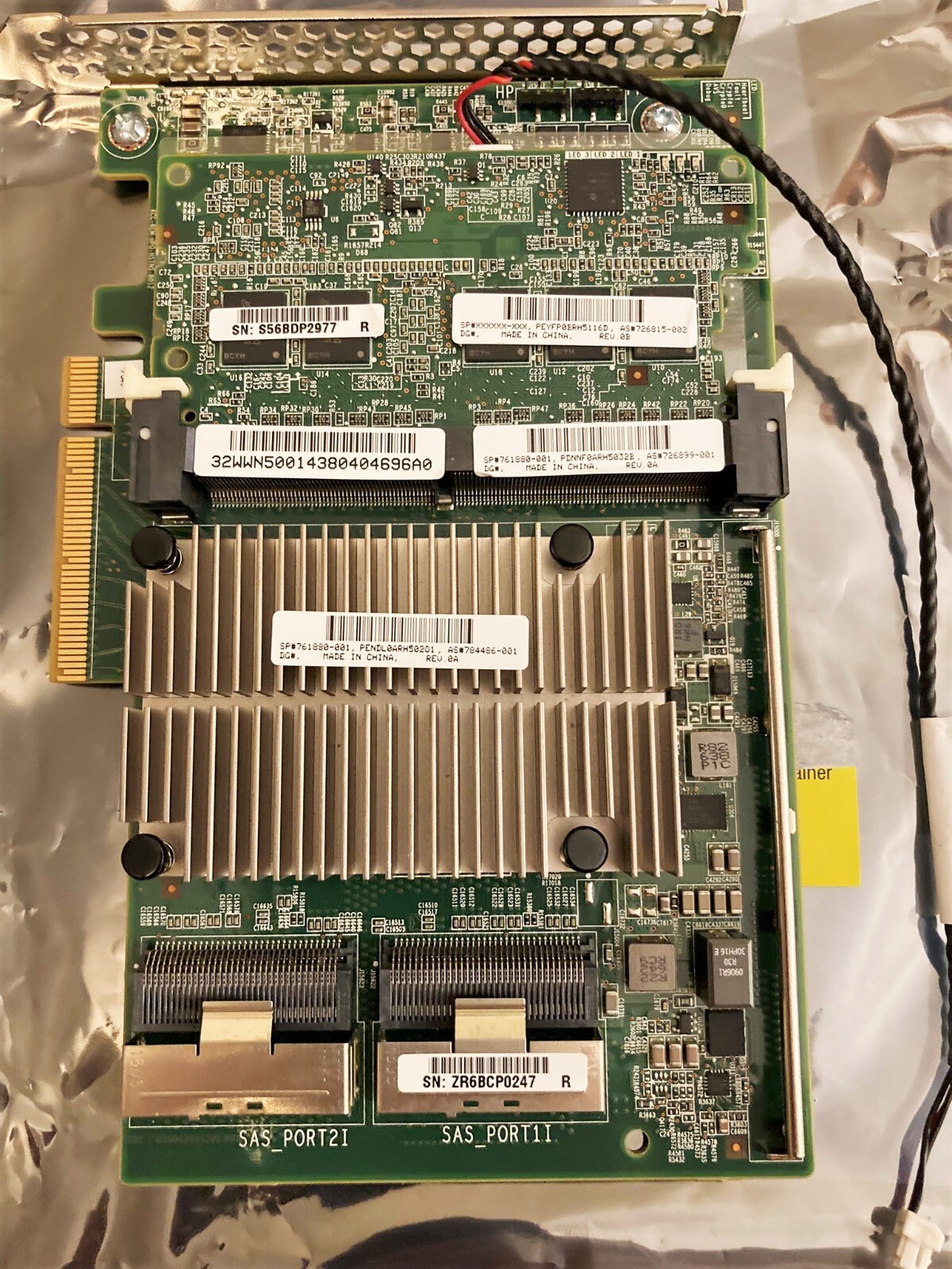 HPE Smart Array P840 with 4GB Cache. 2 Port SAS Controller 726897-b21 761880-001