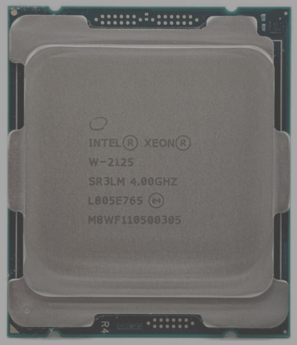 Intel Xeon W-2125 / 4 x 4.00GHZ / / LGA 2066 / 8.25MB / 8.0GT/s Processor