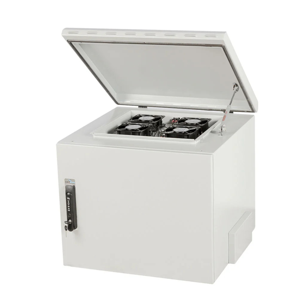 7U-12U Floor Standing Outdoor Network Cabinet – Single Wall, Weatherproof & IP55