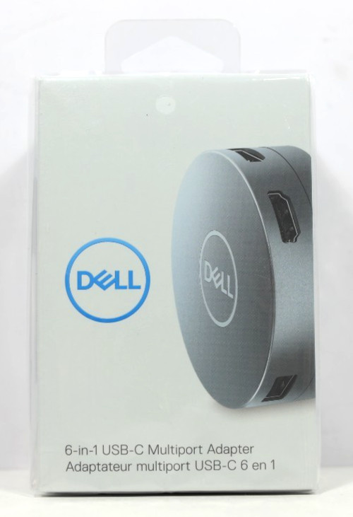 NEW- Dell 6MC1K DA305 6-in-1 USB-C Multiport Adapter HDMI VGA Ethernet USB
