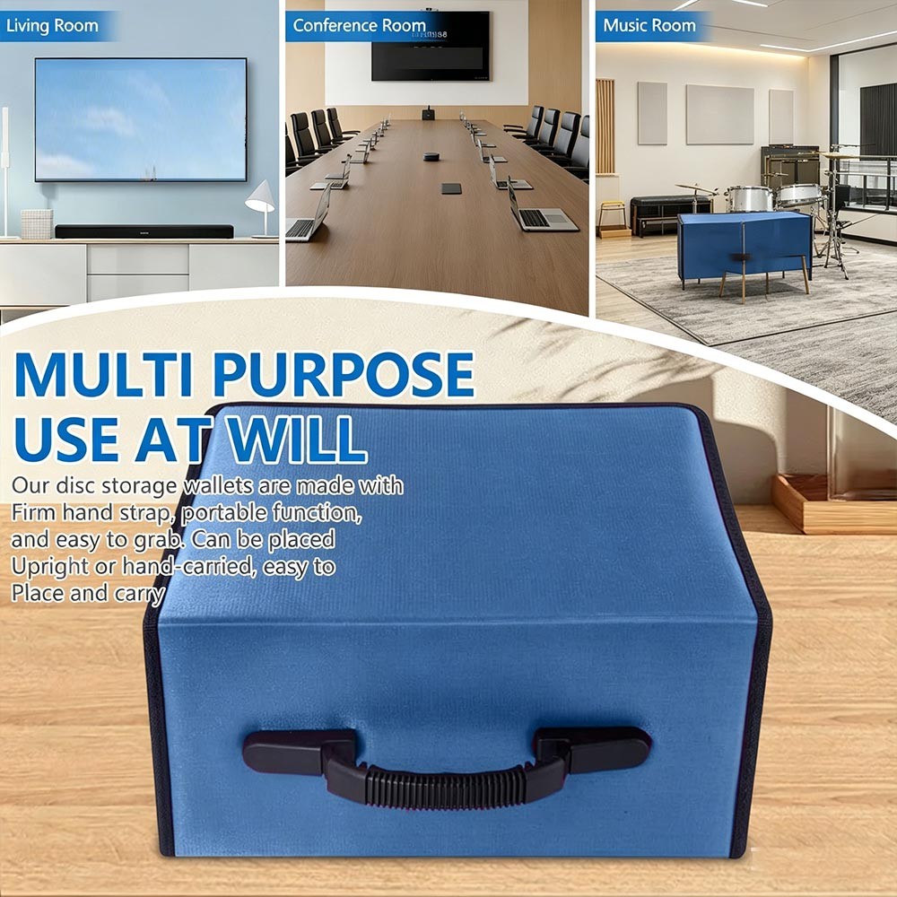 2x 400Pc Disc CD Storage Case DVD Organizer Holder Bag Wallet Album Media Video