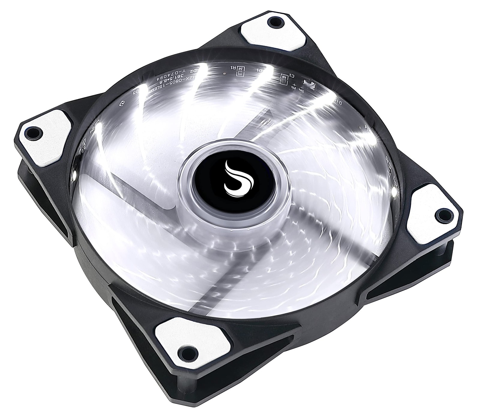 Computer Case Fan 120mm – USA – Gamer – Wind – White – LED