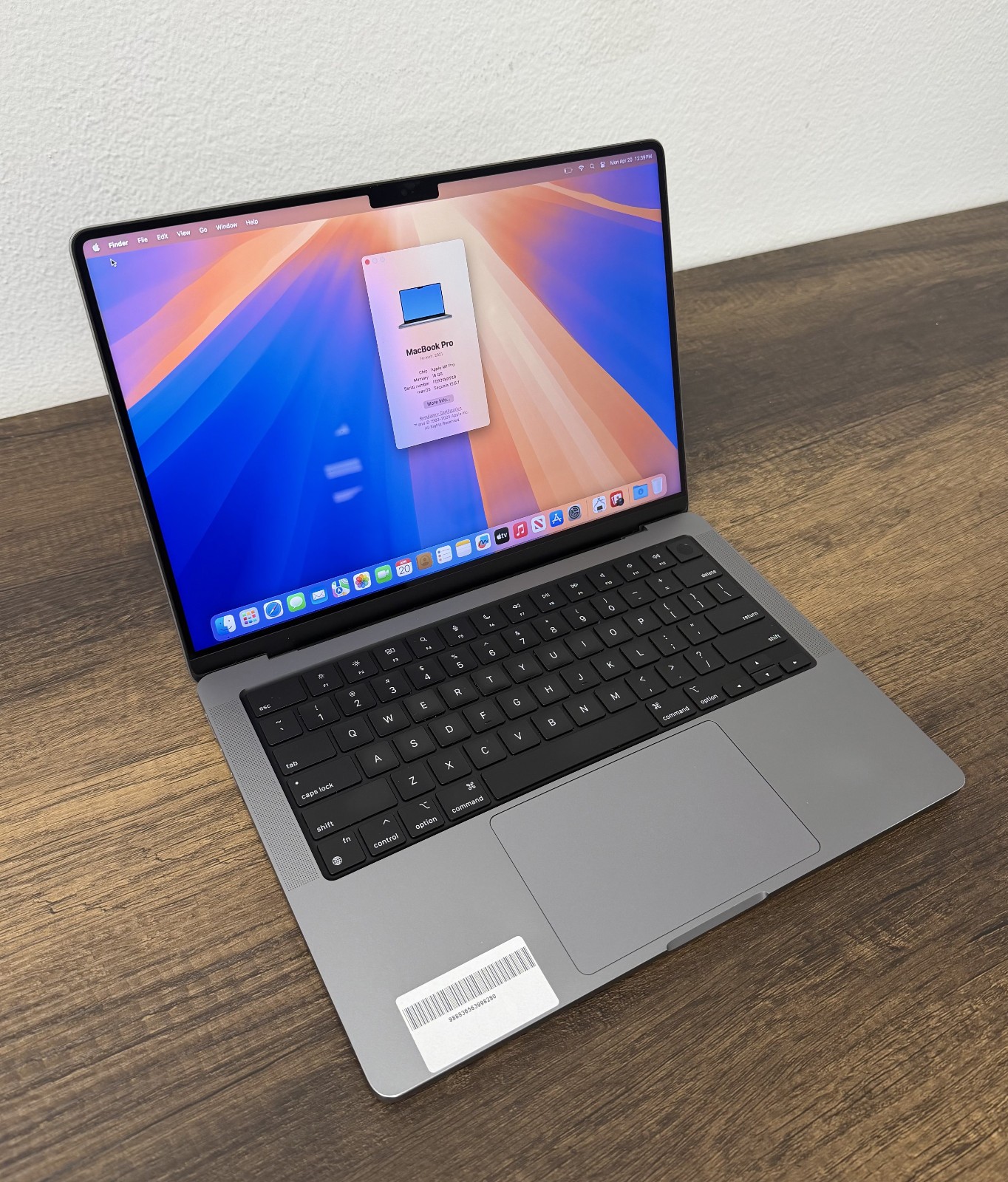 Apple MacBook Pro 2021 14in M1 Pro 8 CPU 16 GPU 16GB RAM 512GB SSD